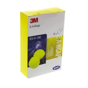 10 Pairs of 3M E-A-Rcaps Reusable Yellow Band Ear Plugs ES-01-300