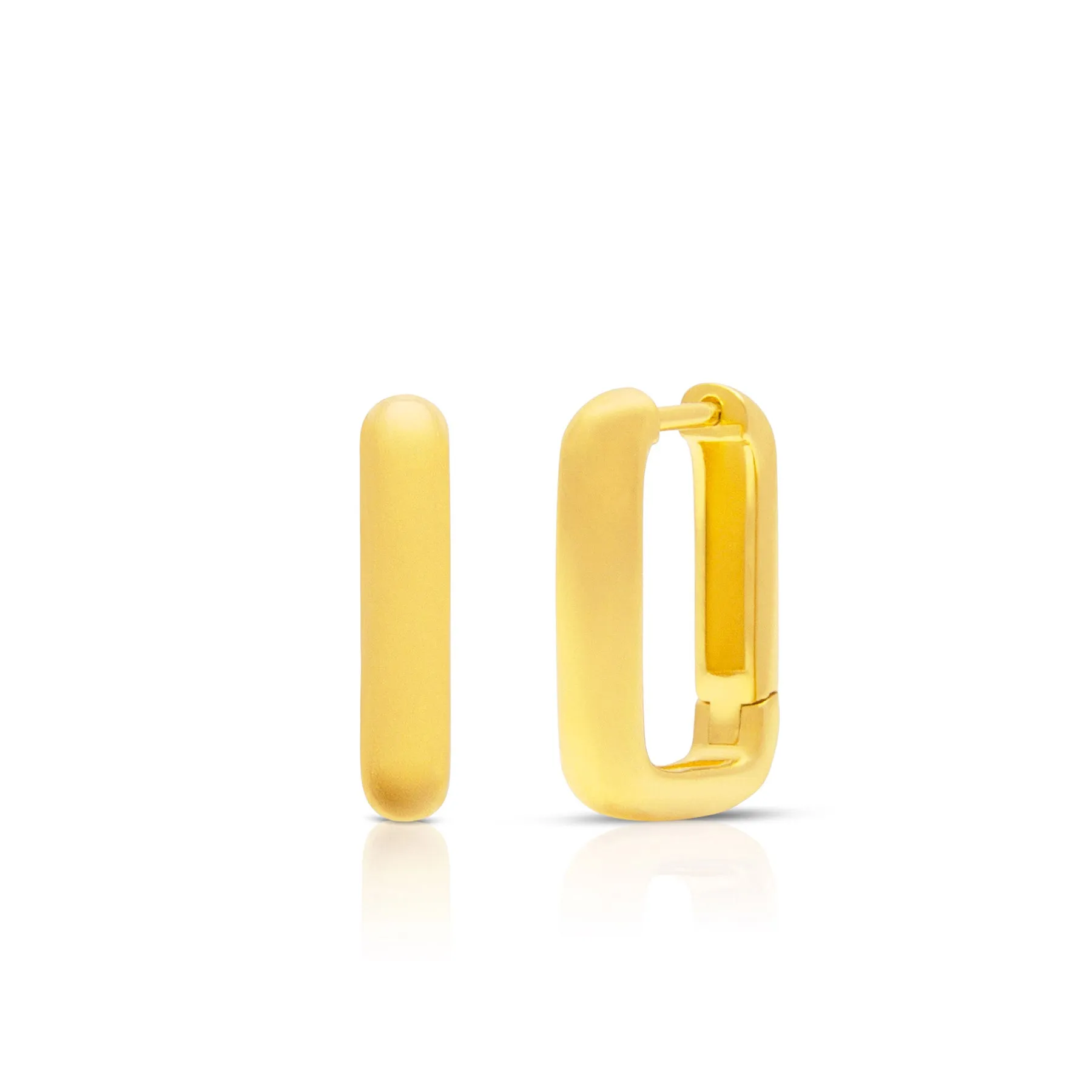 14KT Yellow Gold Sybilla Huggie Earrings