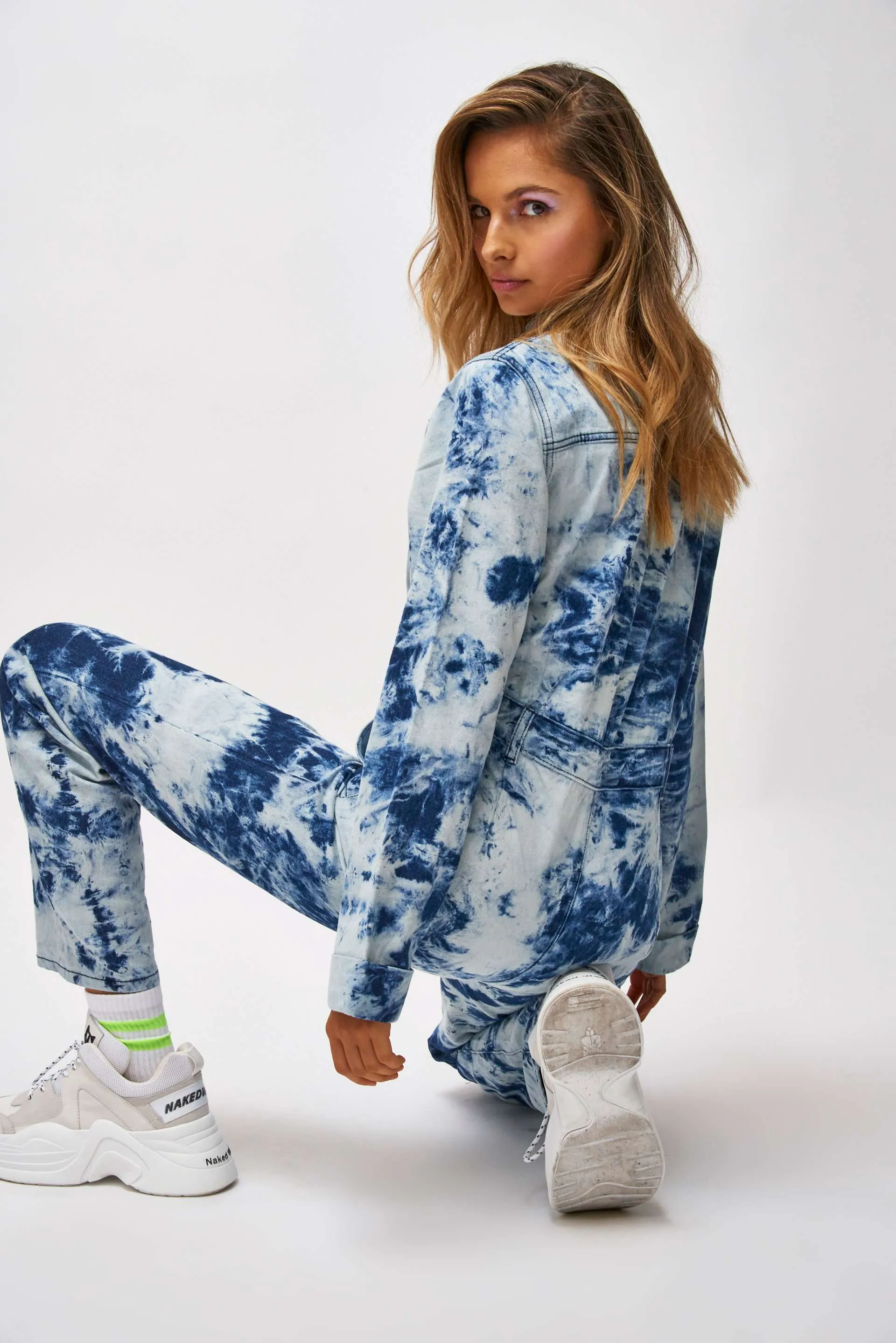 Acid Wash Blue Denim Boilersuit