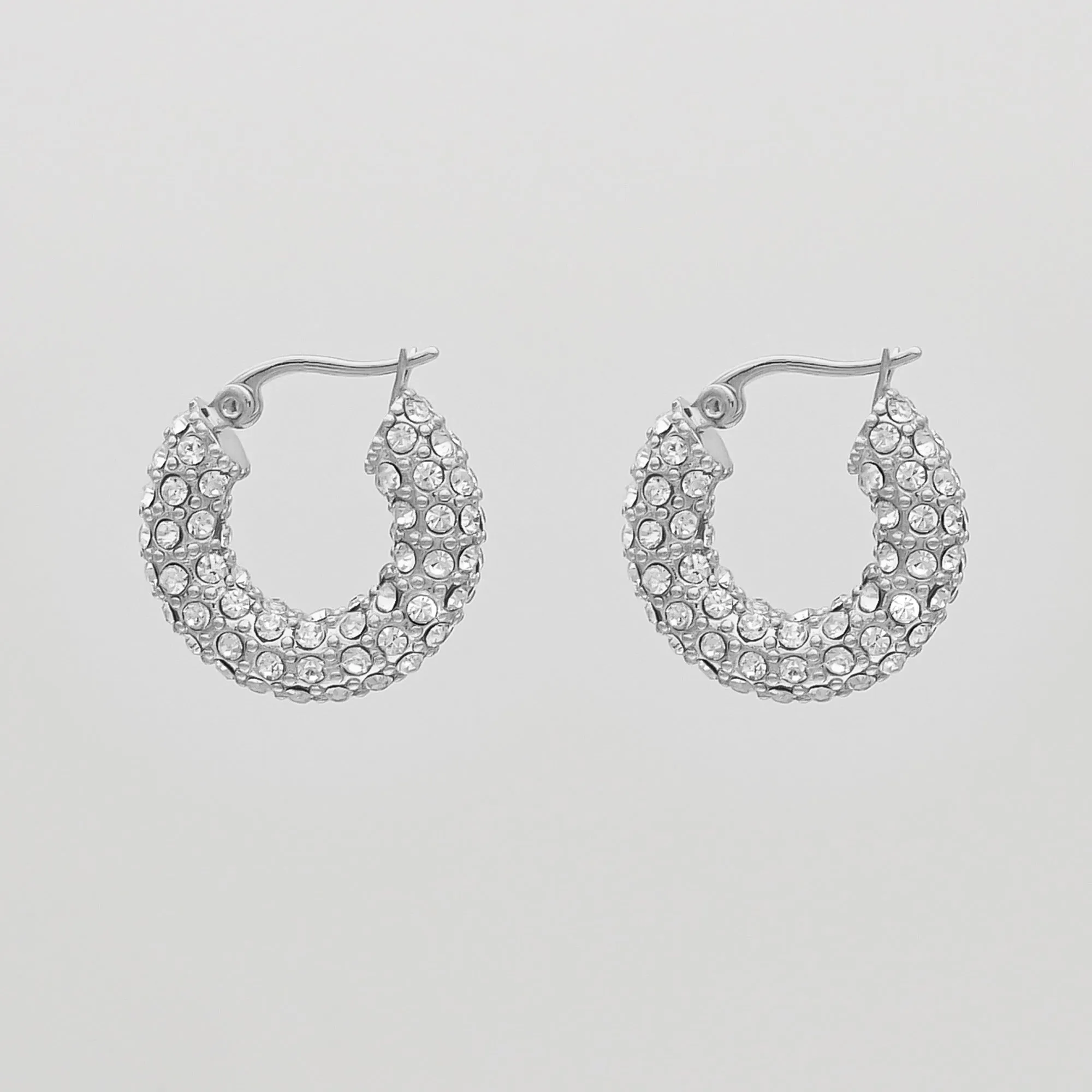 Amiya CZ Hoop Earrings