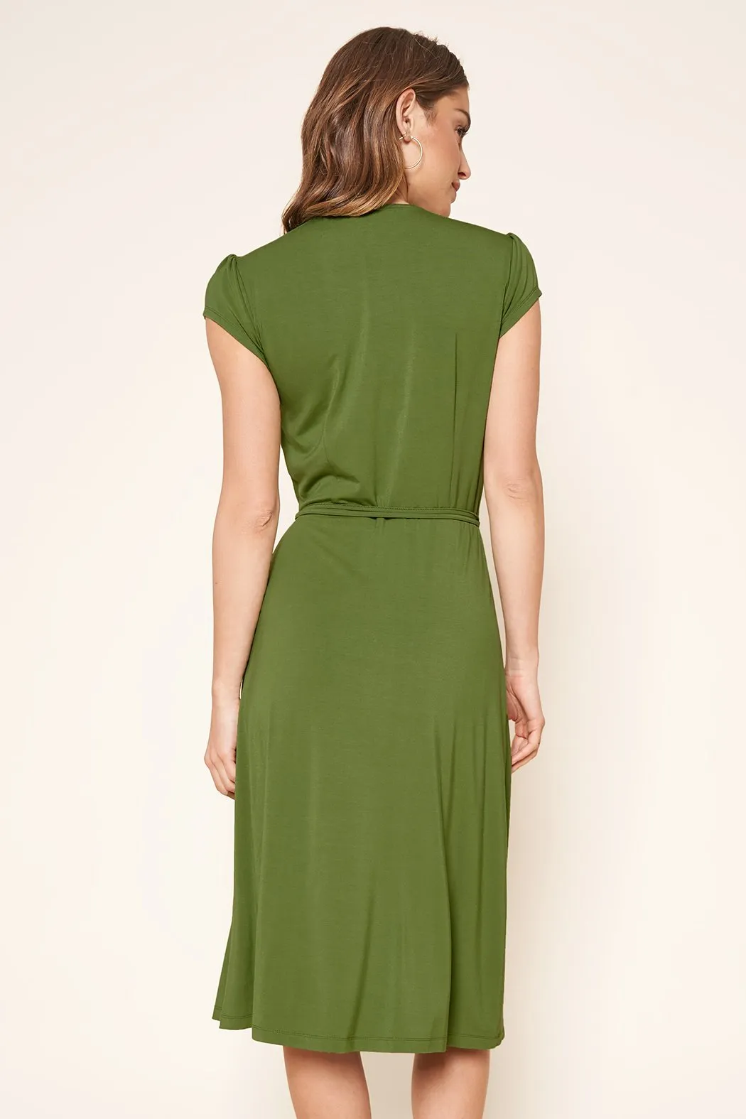 Annecy Jersey Knit Midi Wrap Dress