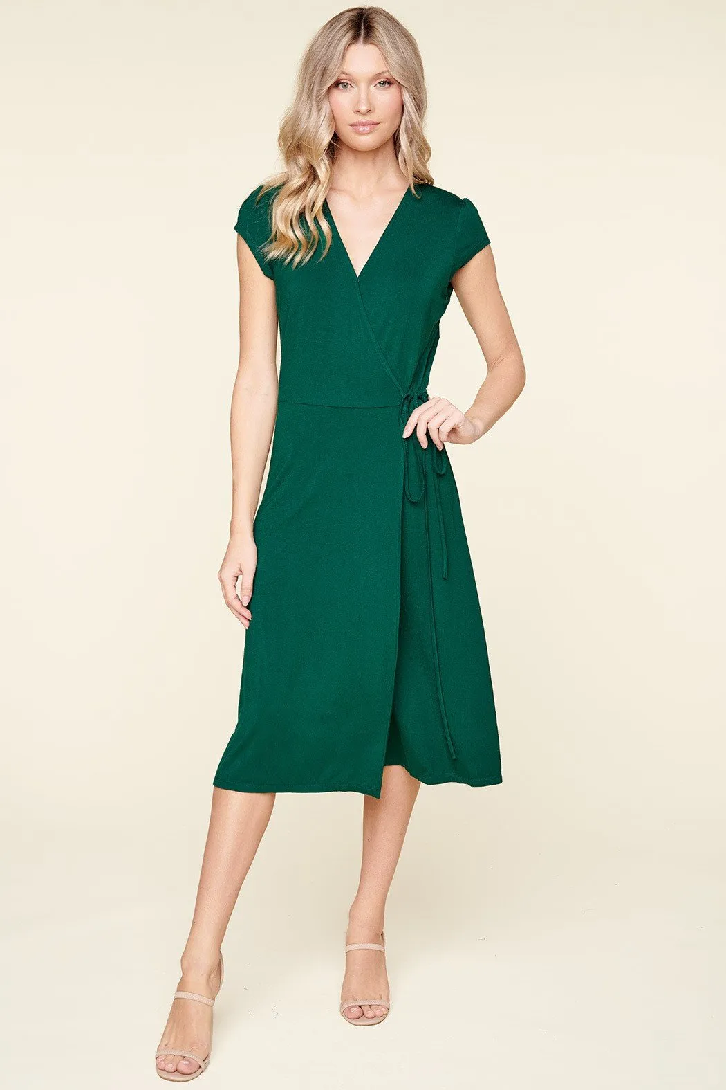 Annecy Jersey Knit Midi Wrap Dress