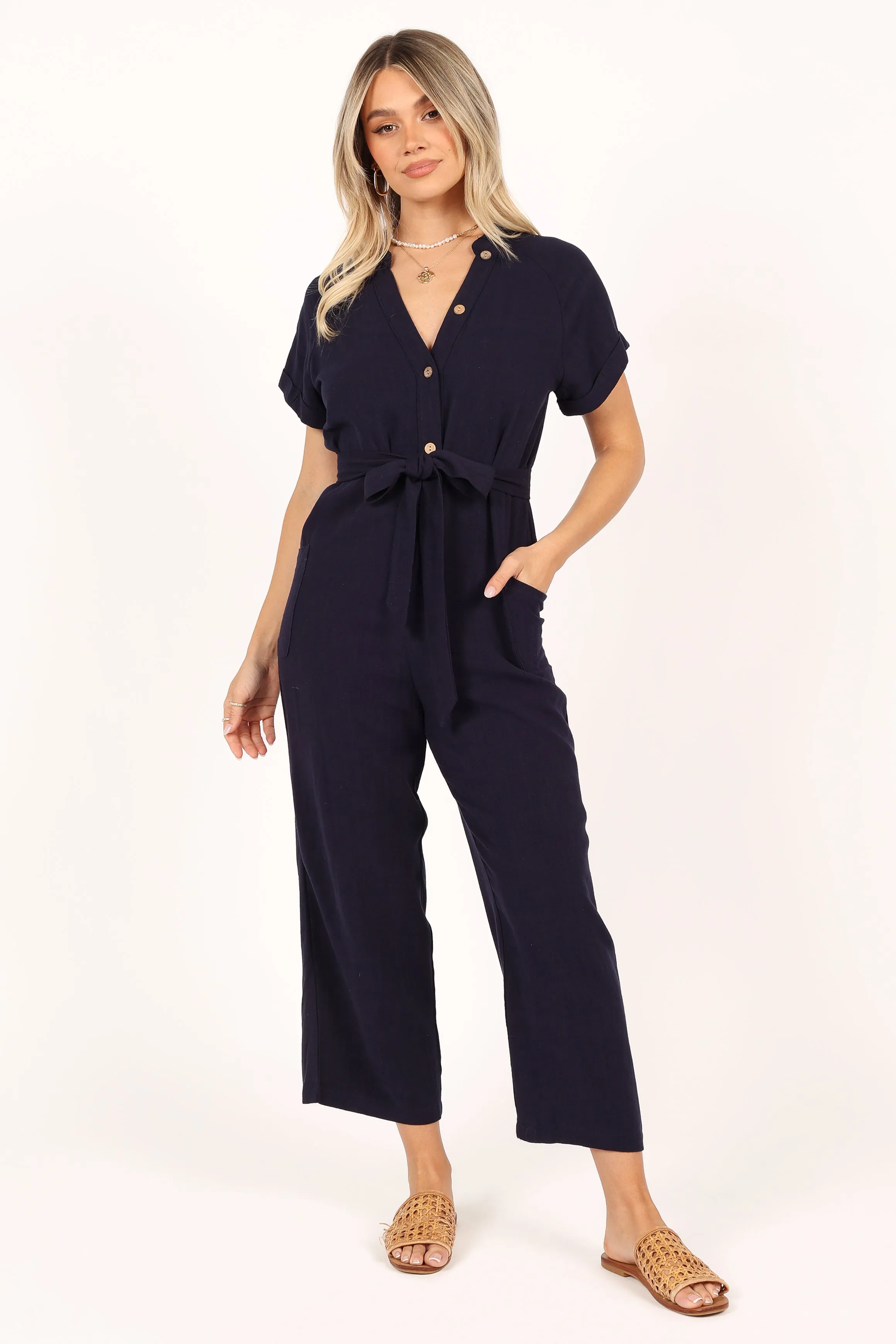 Archie Jumpsuit - Navy