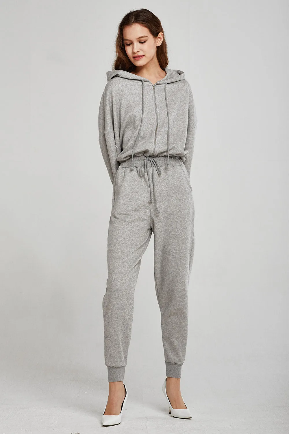 Athena Sweat Hoodie Jumpsuit