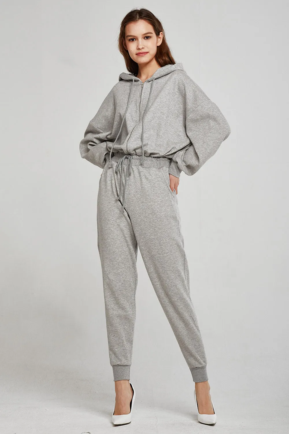 Athena Sweat Hoodie Jumpsuit