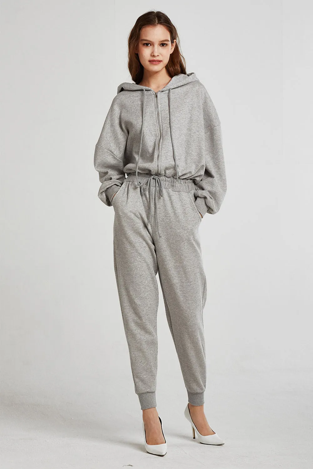 Athena Sweat Hoodie Jumpsuit