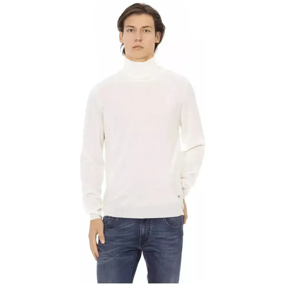 Baldinini Trend White Fabric Men Sweater