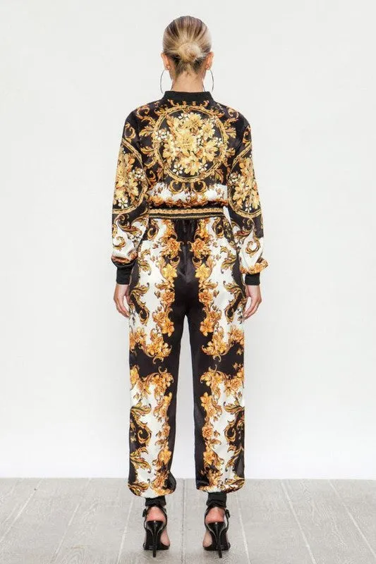 Barroque Black Jumpsuit