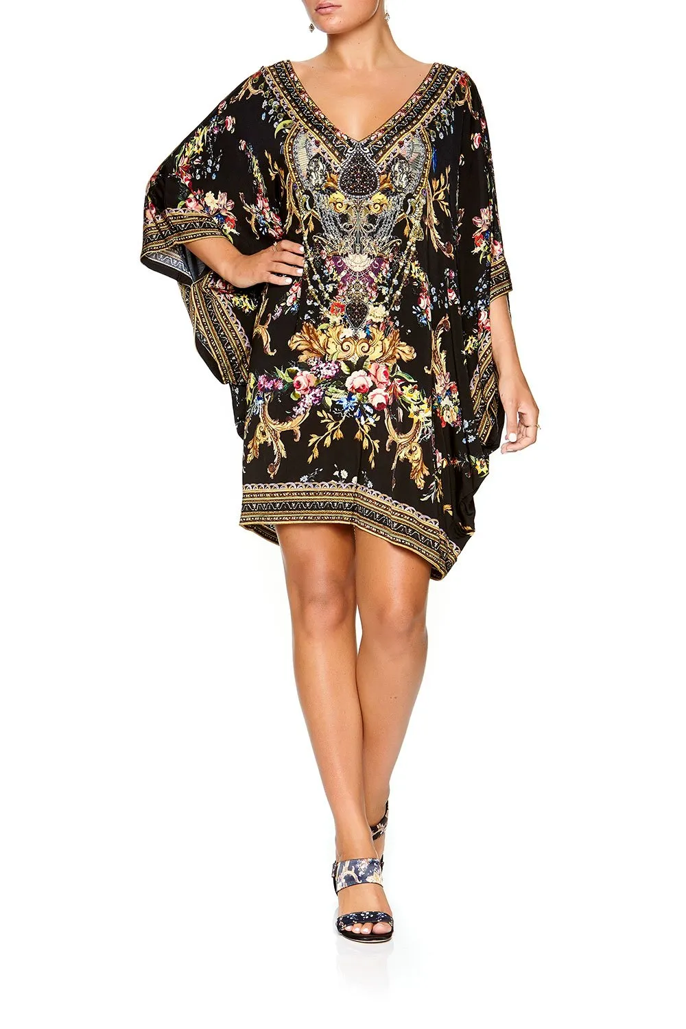 BAT SLEEVE DRESS FRIEND IN FLORA