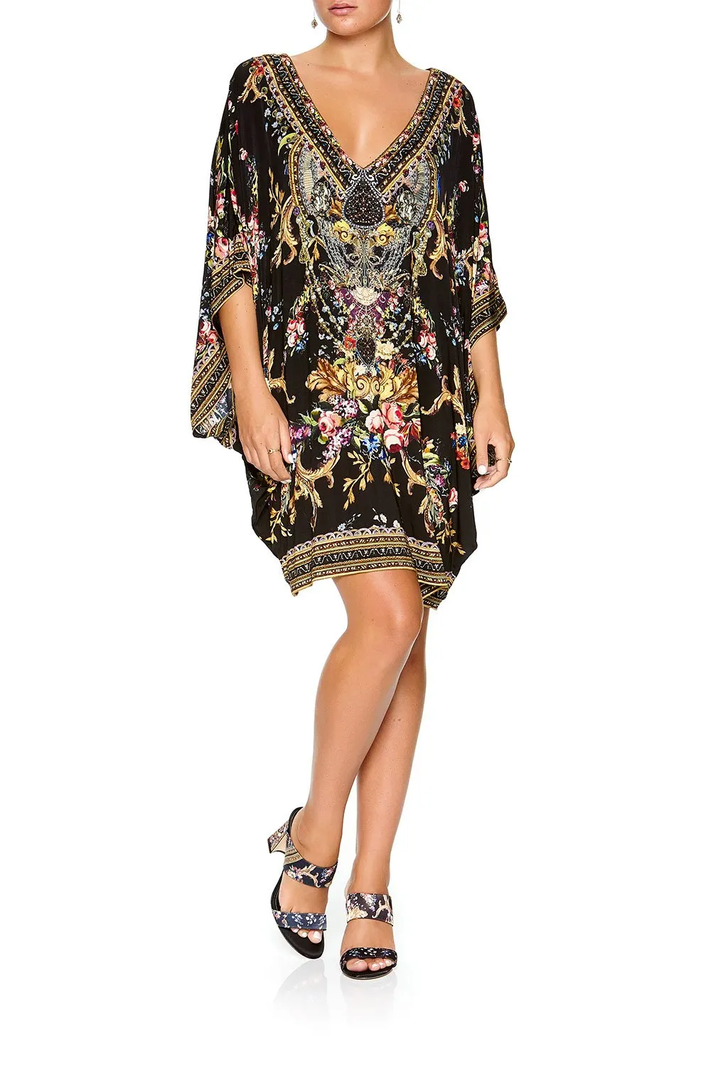 BAT SLEEVE DRESS FRIEND IN FLORA