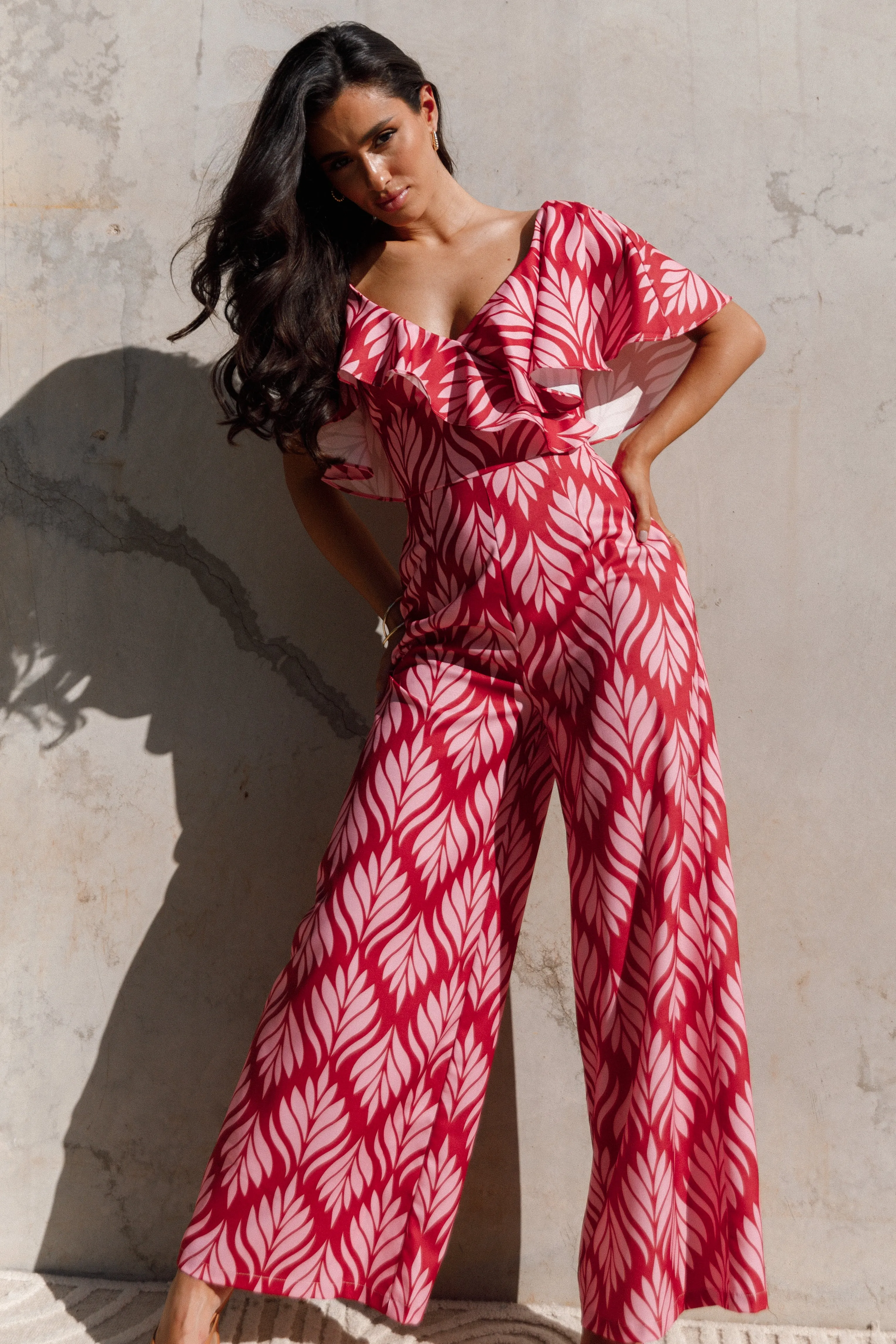 Blake Jumpsuit - Crimson