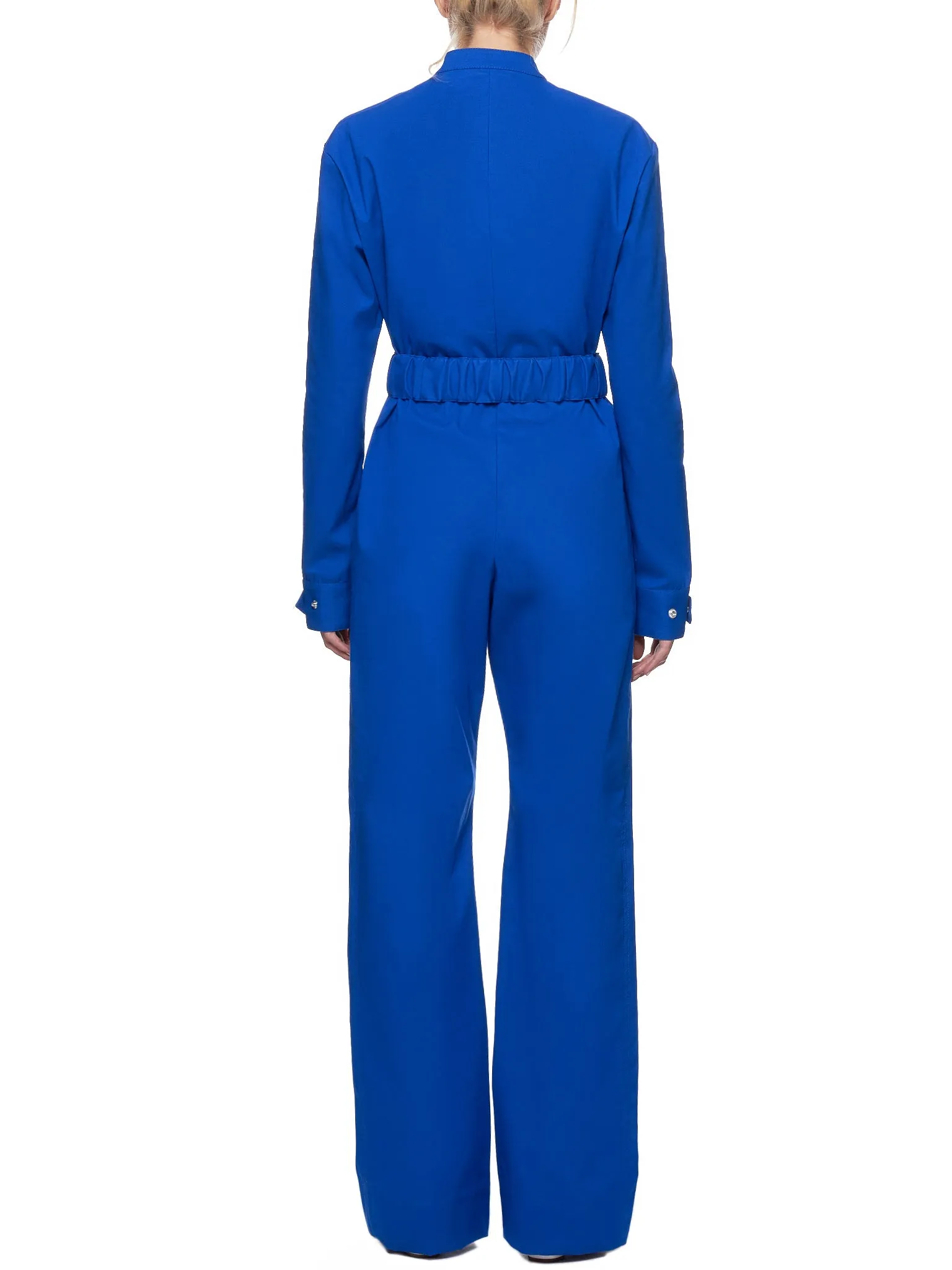 Bonded Cotton Belted Overall Jumpsuit (COMB1001-BC-ROYAL-BLUE)