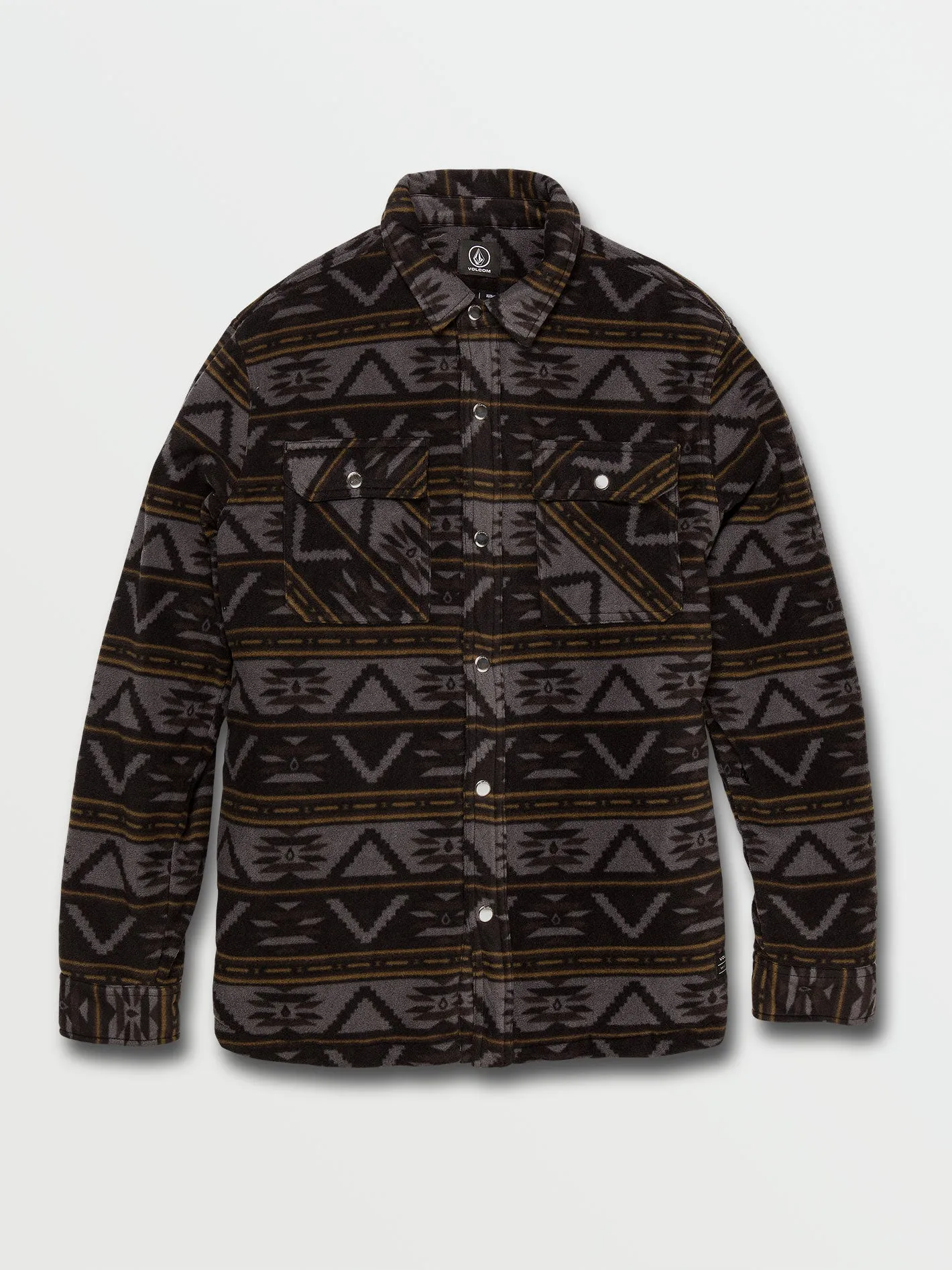 Bowered Fleece Long Sleeve Jacket - Print