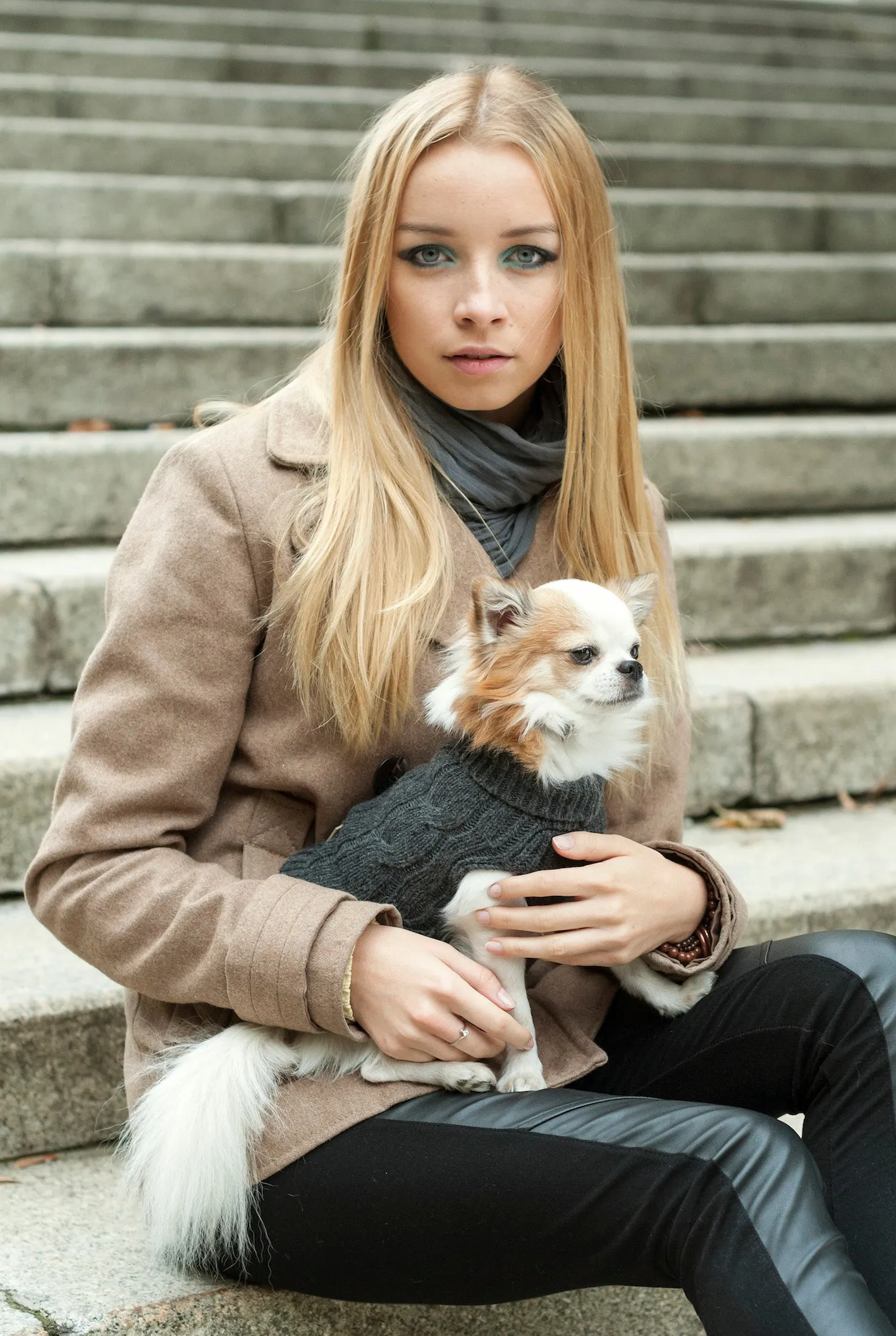 Bowl and Bone Aspen Grey Dog Pullover