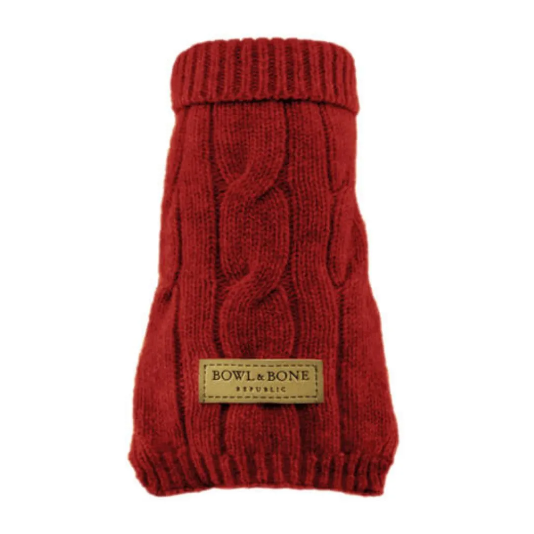 Bowl and Bone Aspen Red Dog Pullover