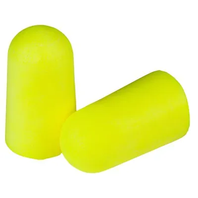 Box - 3M™ EARsoft™ Yellow Neon Large Uncorded Ear Plugs (200 Pairs | SLC80 23dB, Class 4)