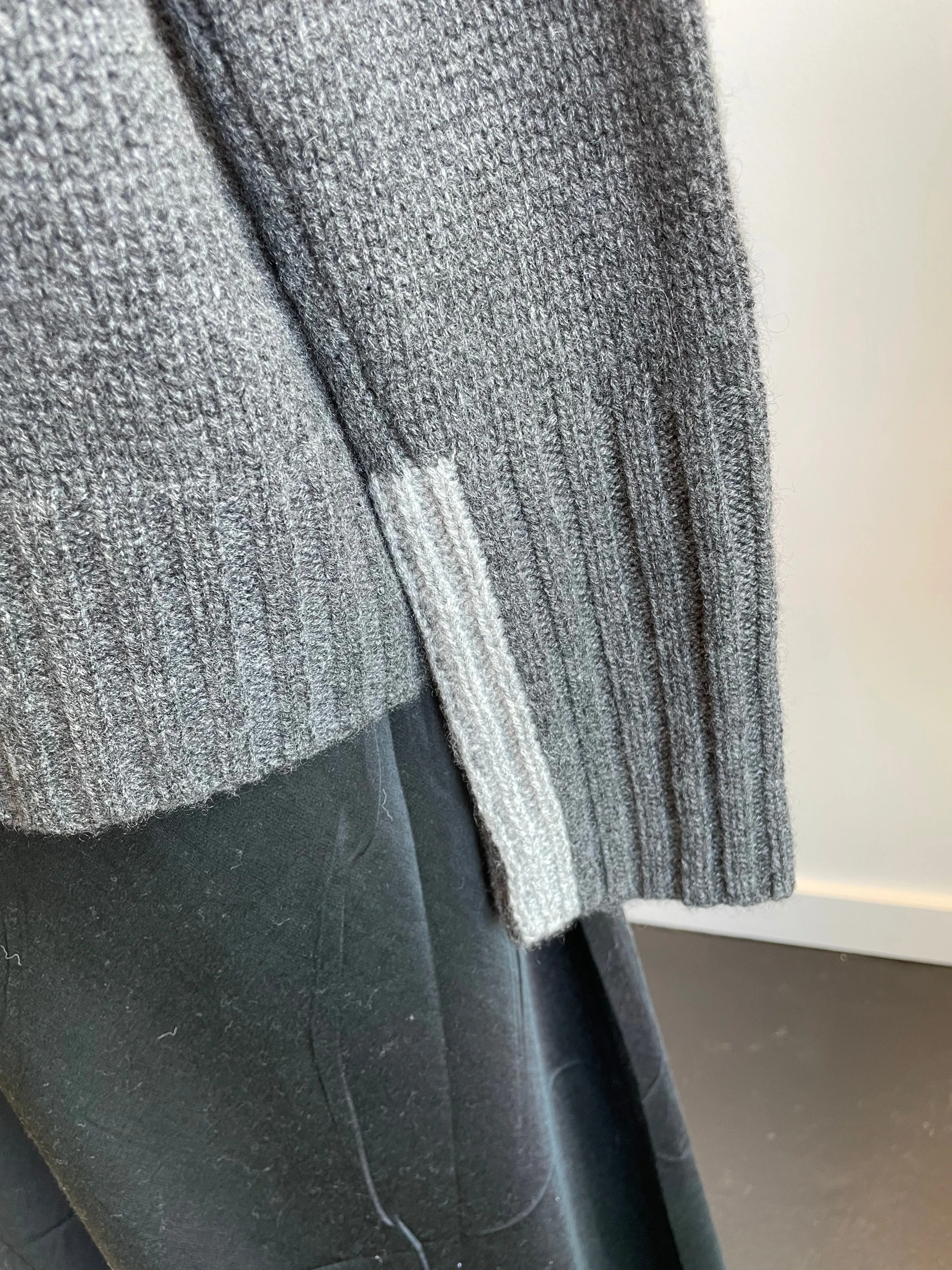 Cashmere Dark Grey Melange Turtleneck