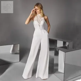 Chic Pure White Women's Jumpsuit