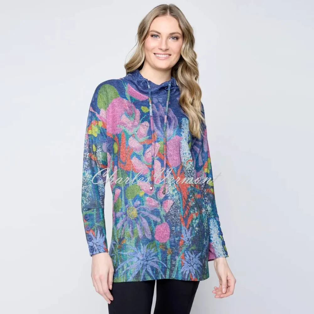 Claire Desjardins Cowl Neck Knit Tunic Top - Style 91299