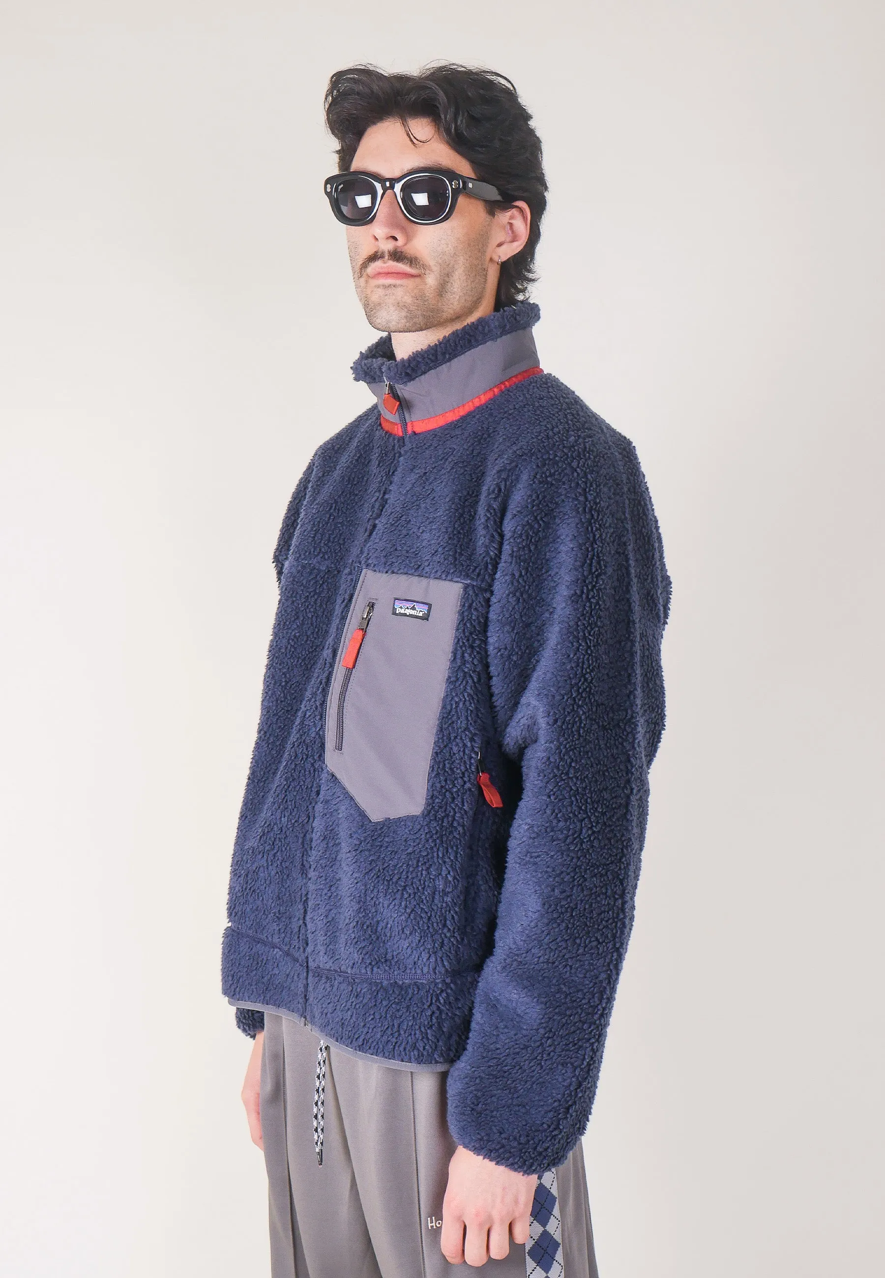 Classic Retro-X Jacket - New Navy/Wax Red