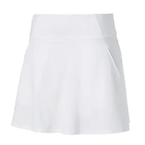 Cobra Puma PWRShape Solid Woven Skirt- White- 16"