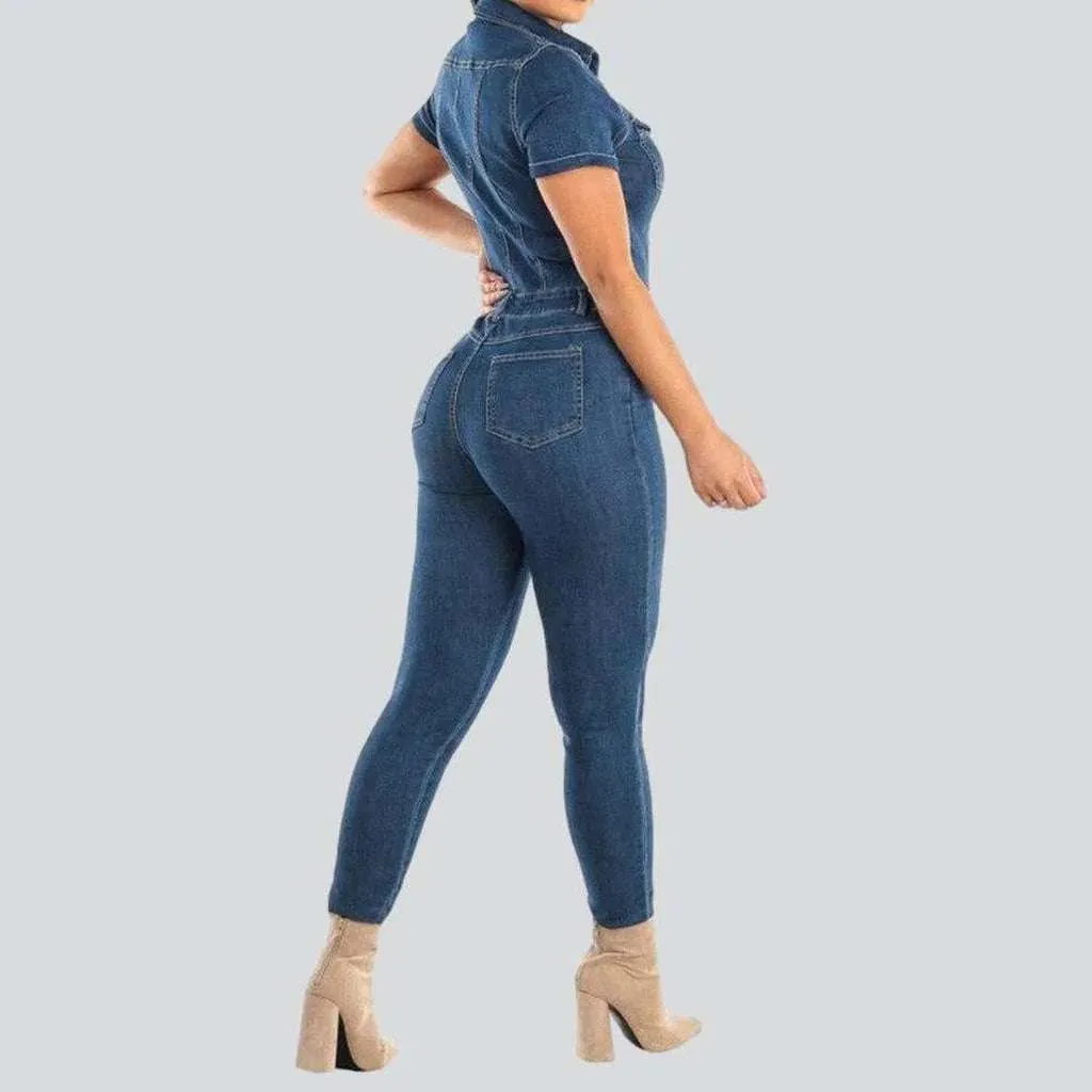 Denim jumpsuit for women