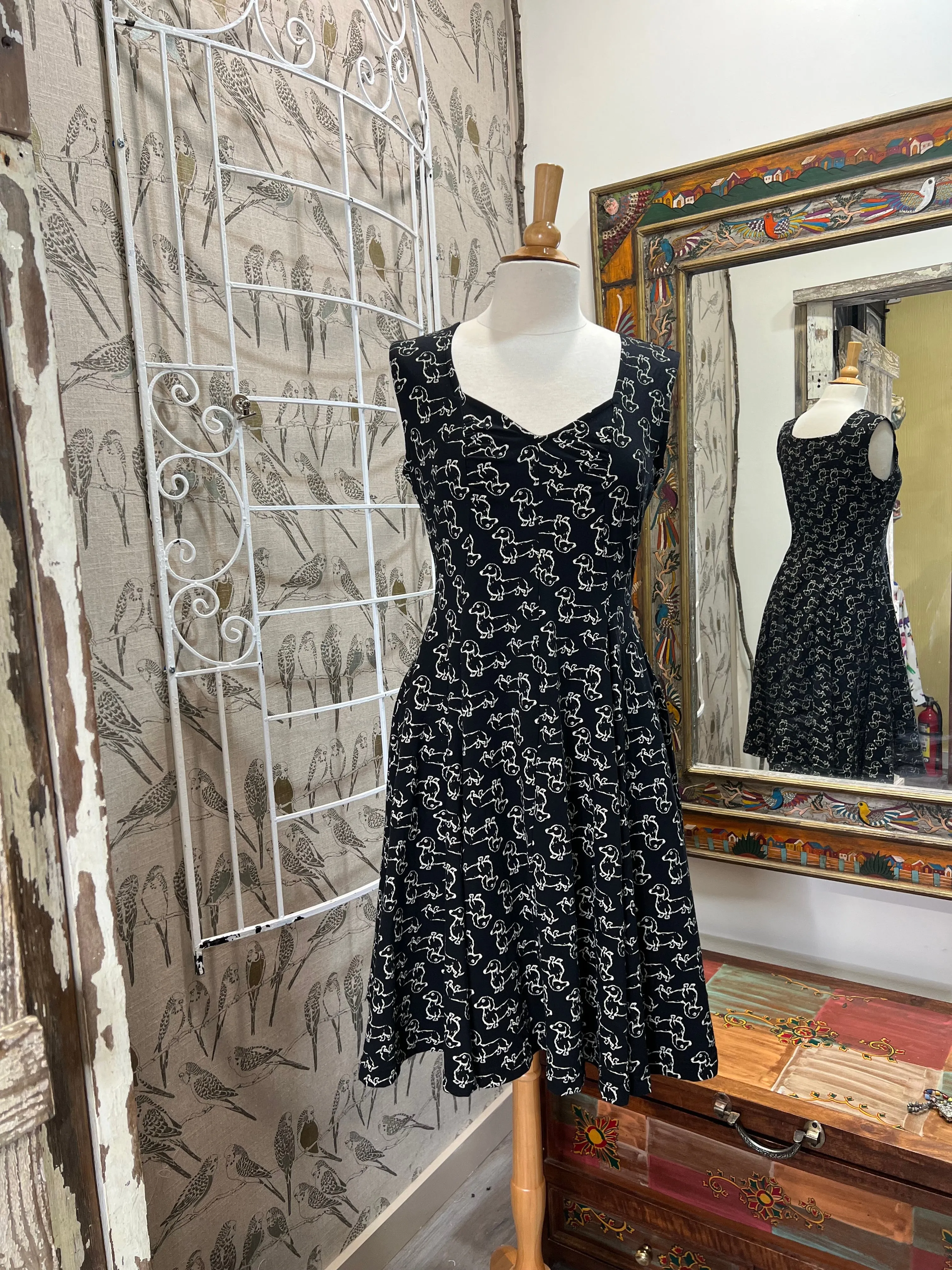 Desired Dress in Dachshund Print by Effie's Heart