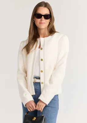 Diana Jacket in Vello Fleece (Cream)