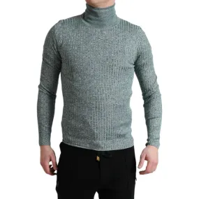 Dolce & Gabbana Elegant Green Turtleneck Pullover Sweater