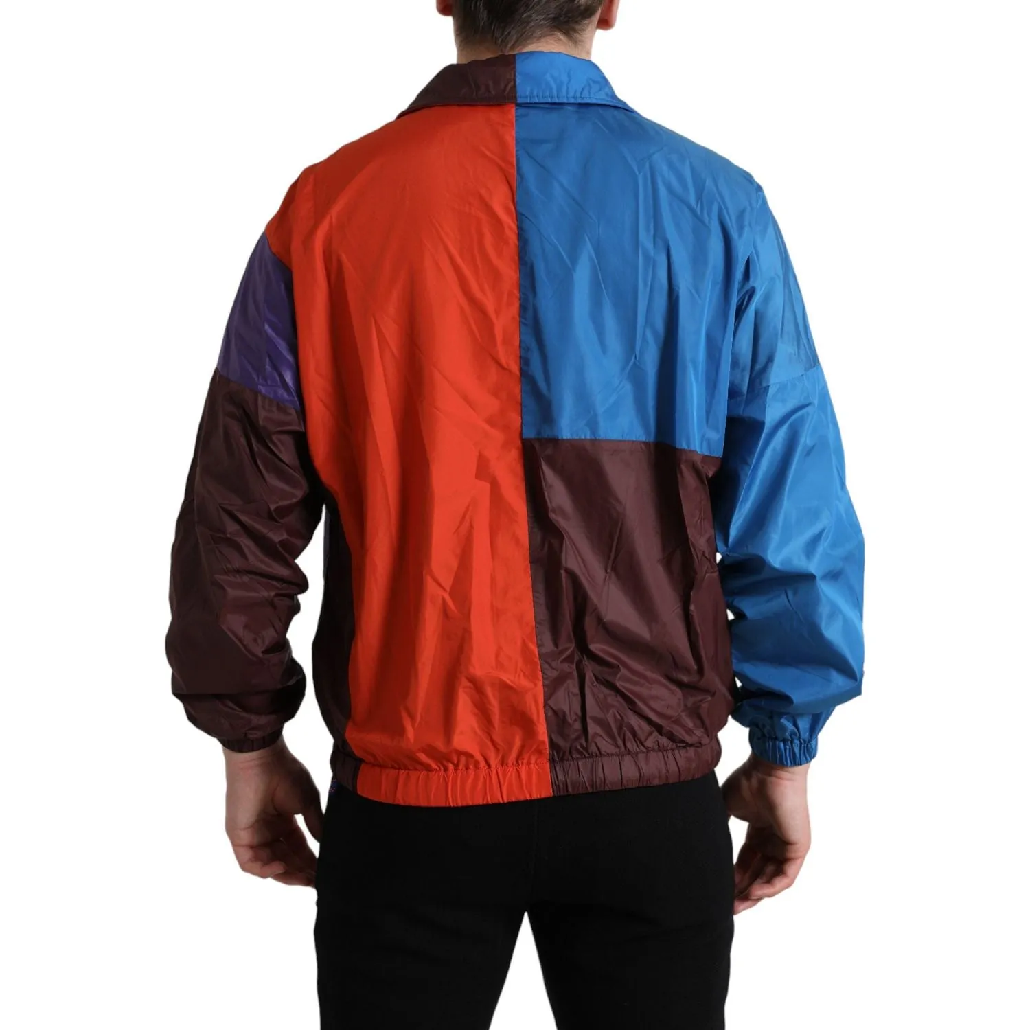 Dolce & Gabbana Multicolor Techno Fabric Windbreaker Jacket