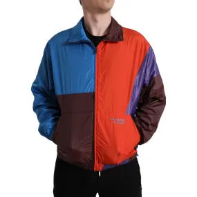 Dolce & Gabbana Multicolor Techno Fabric Windbreaker Jacket