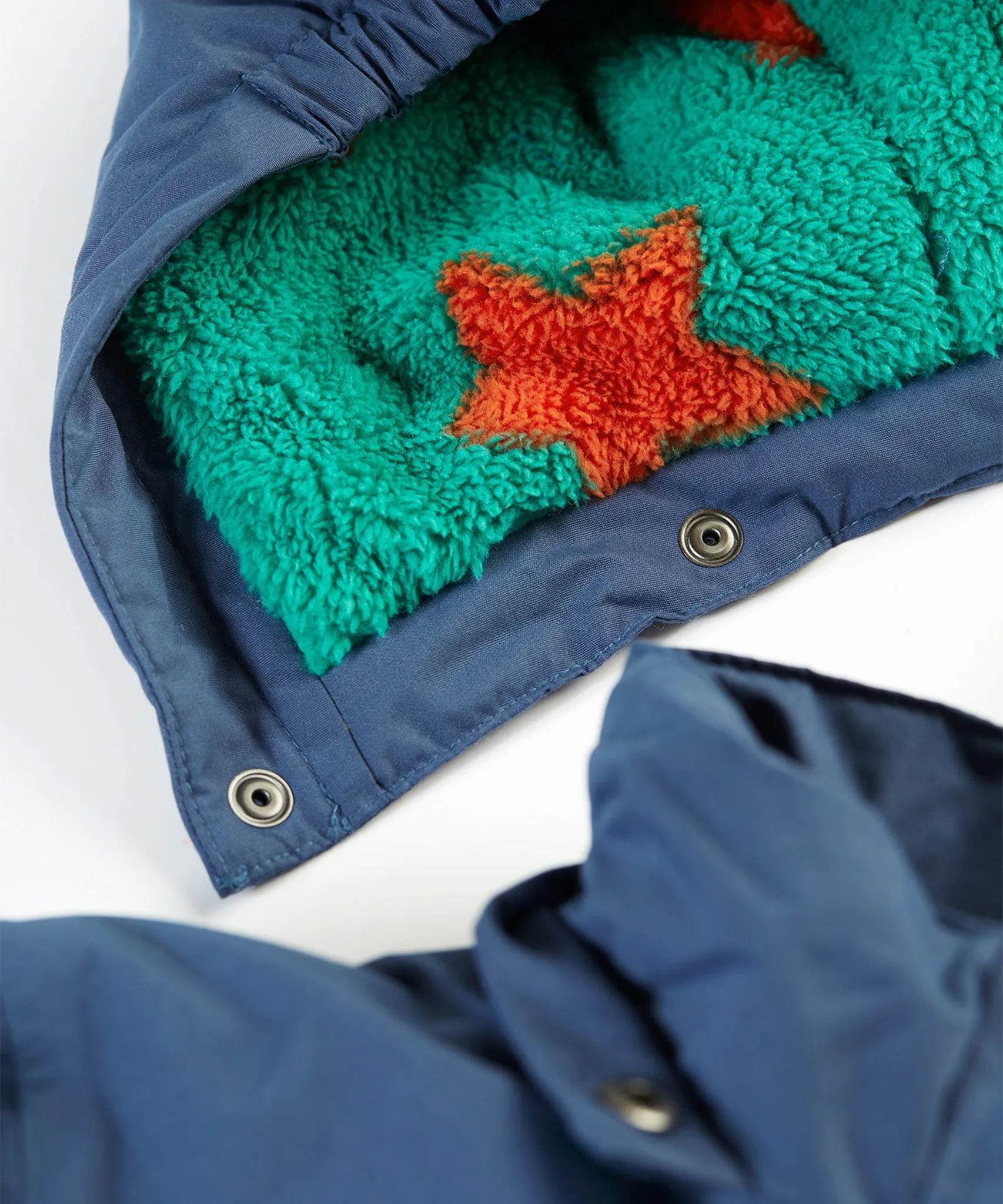 Frugi Rambler 3 in 1 Coat - Bonfire Stars/Navy Blue