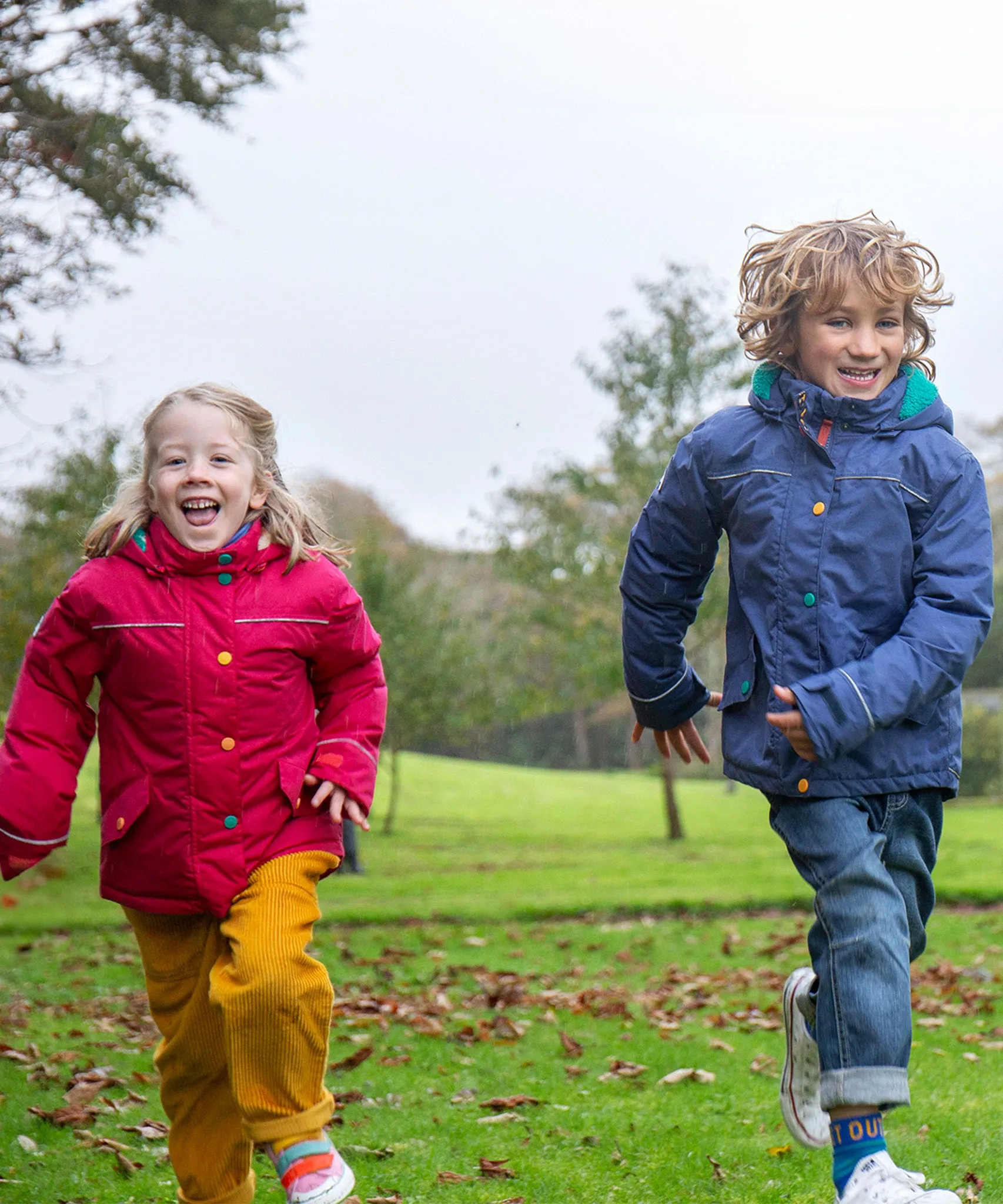 Frugi Rambler 3 in 1 Coat - Bonfire Stars/Navy Blue