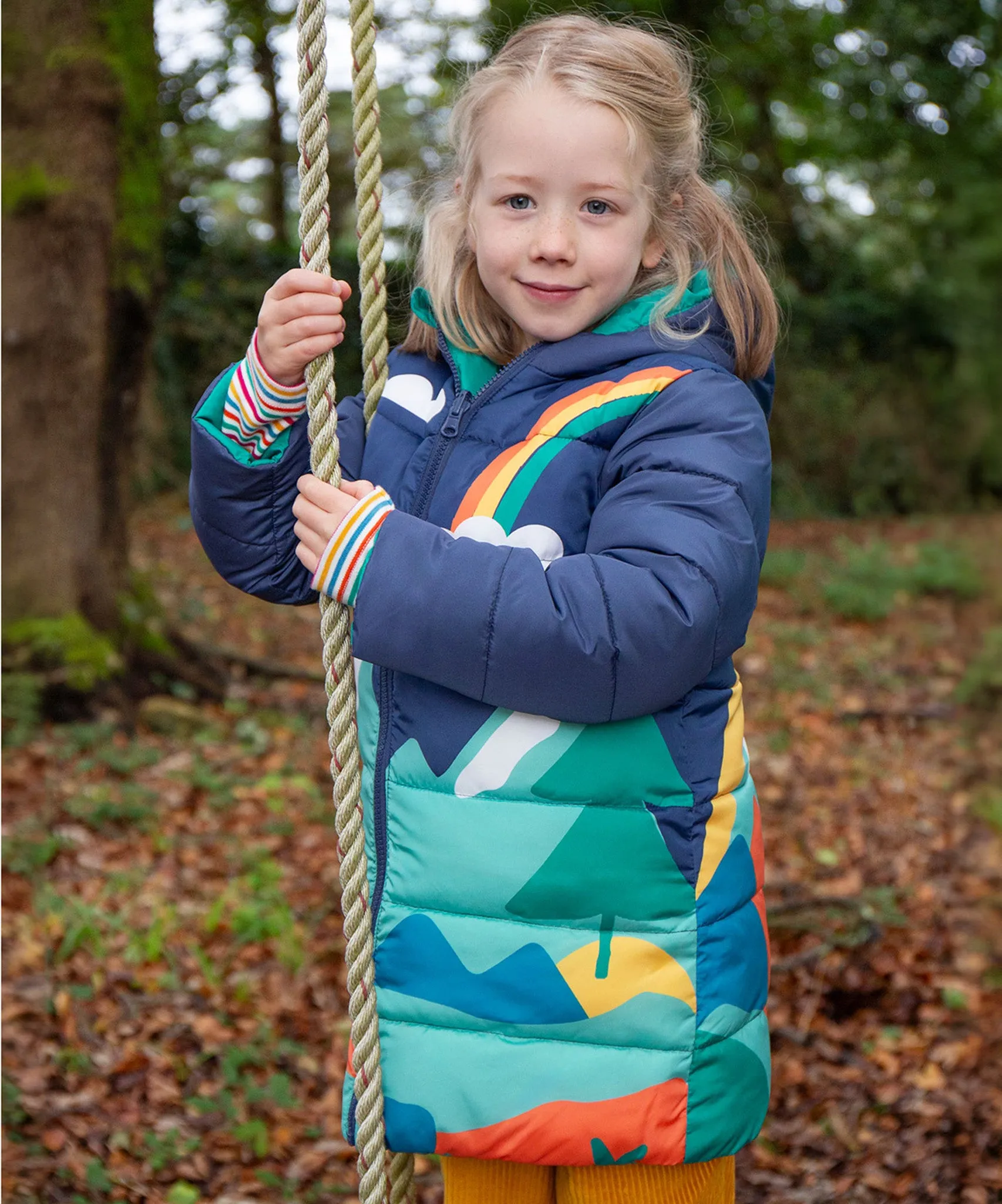 Frugi Reversible Toasty Terrain Jacket - Alpine View