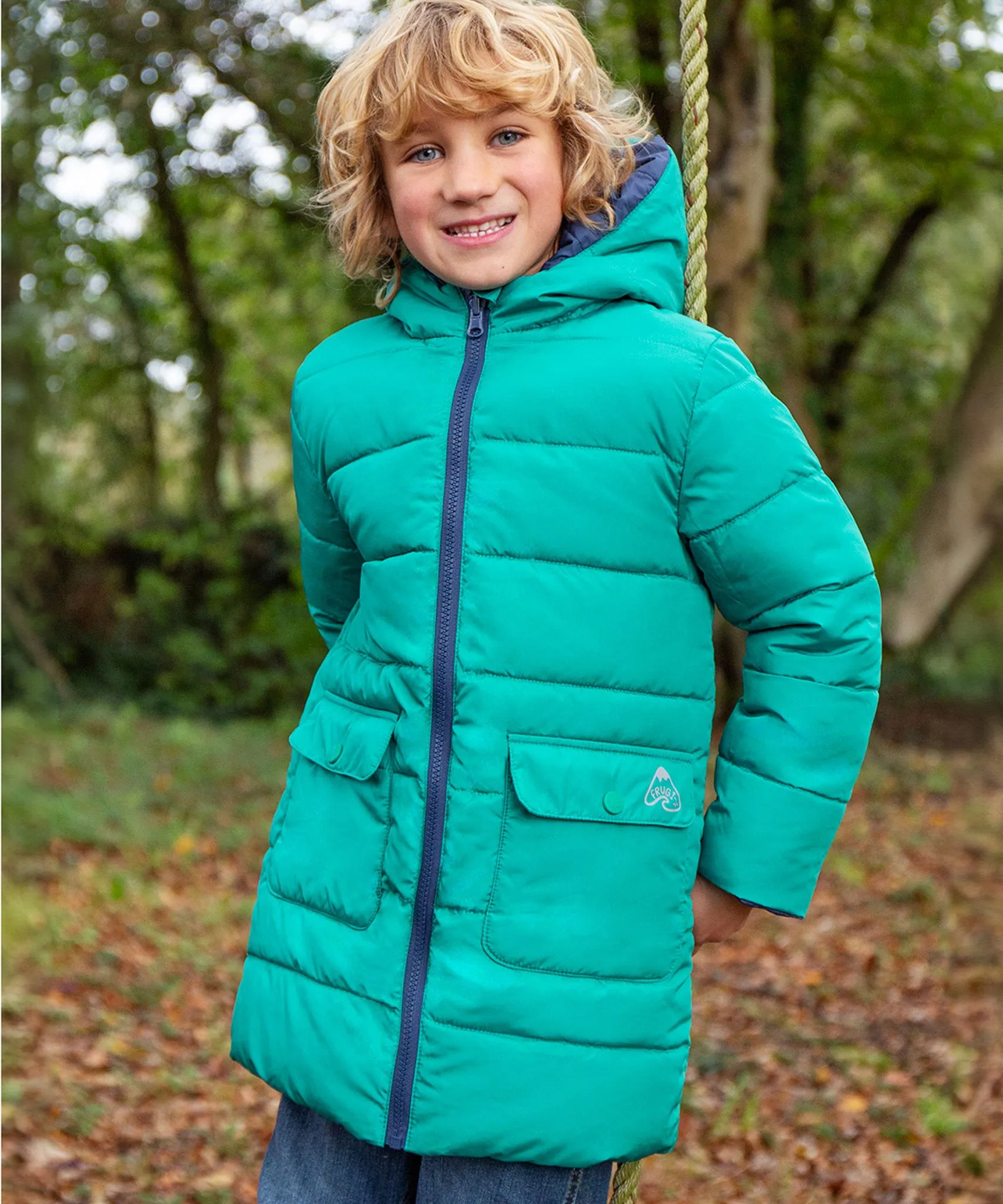 Frugi Reversible Toasty Terrain Jacket - Alpine View