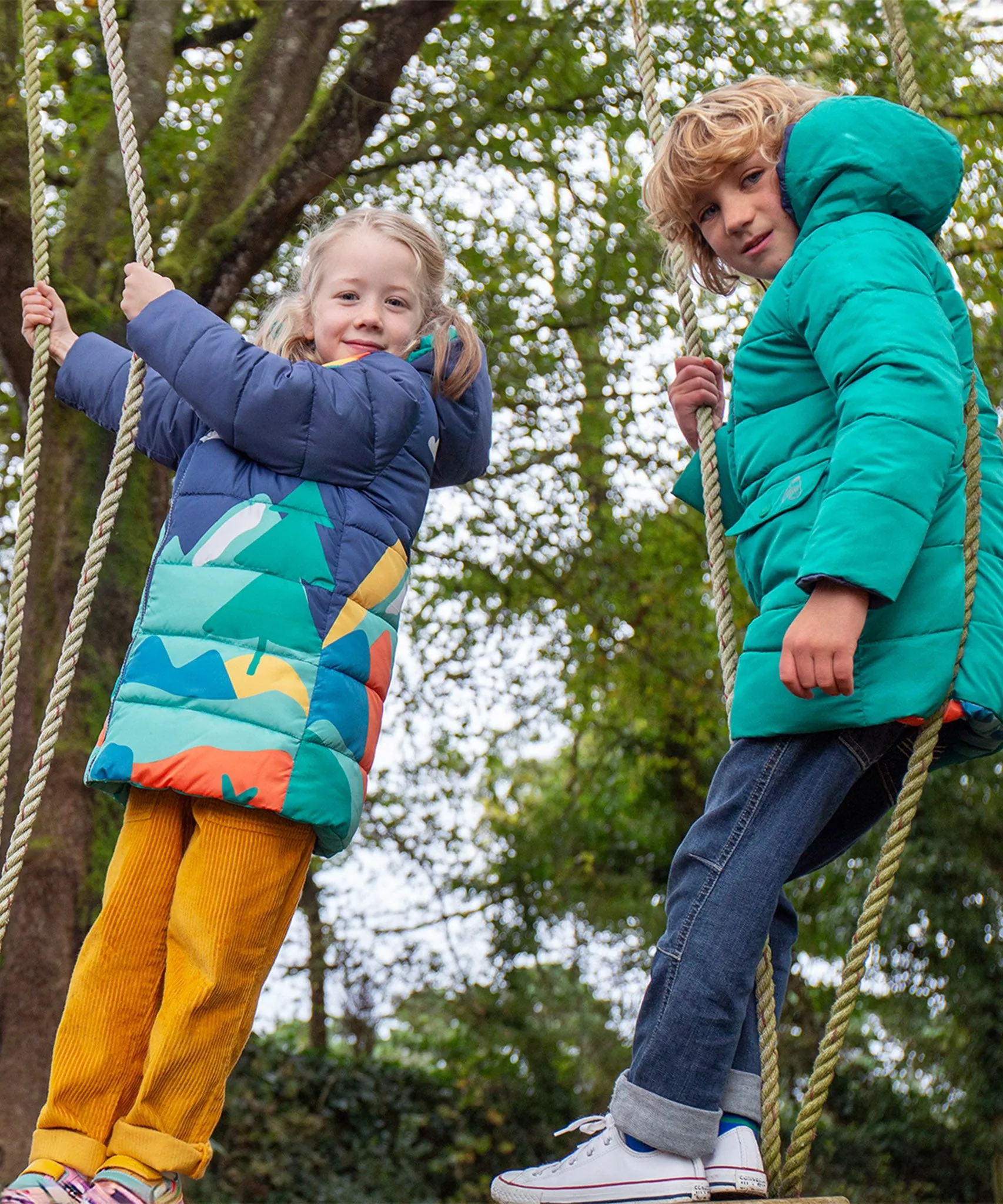 Frugi Reversible Toasty Terrain Jacket - Alpine View