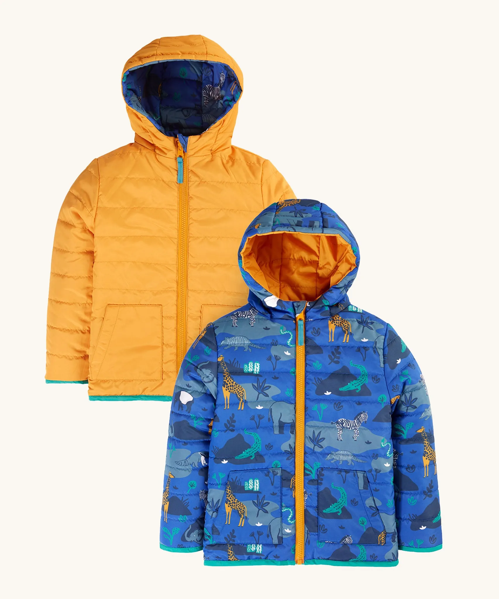 Frugi Reversible Toasty Trail Jacket - Safari Camo