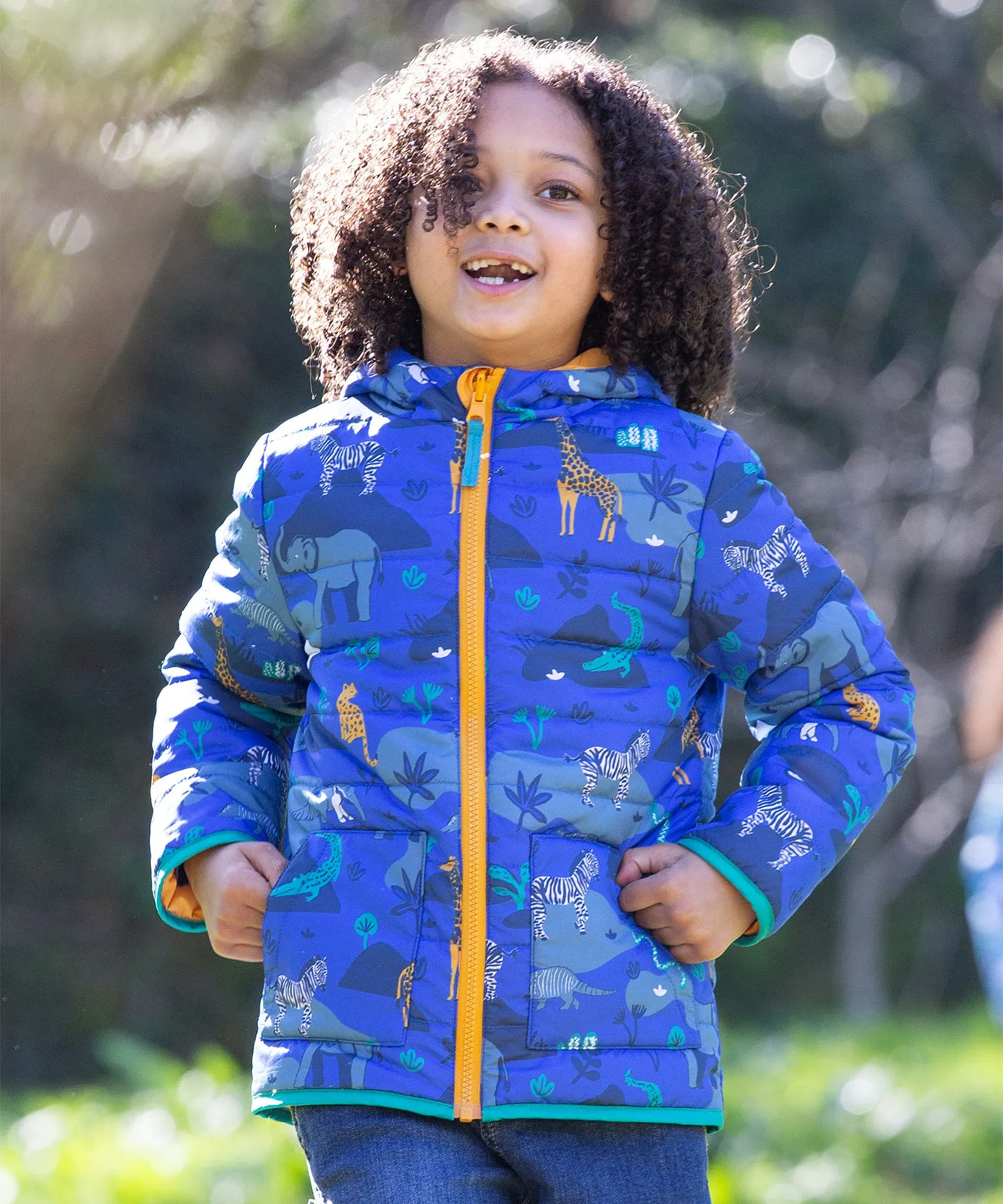 Frugi Reversible Toasty Trail Jacket - Safari Camo