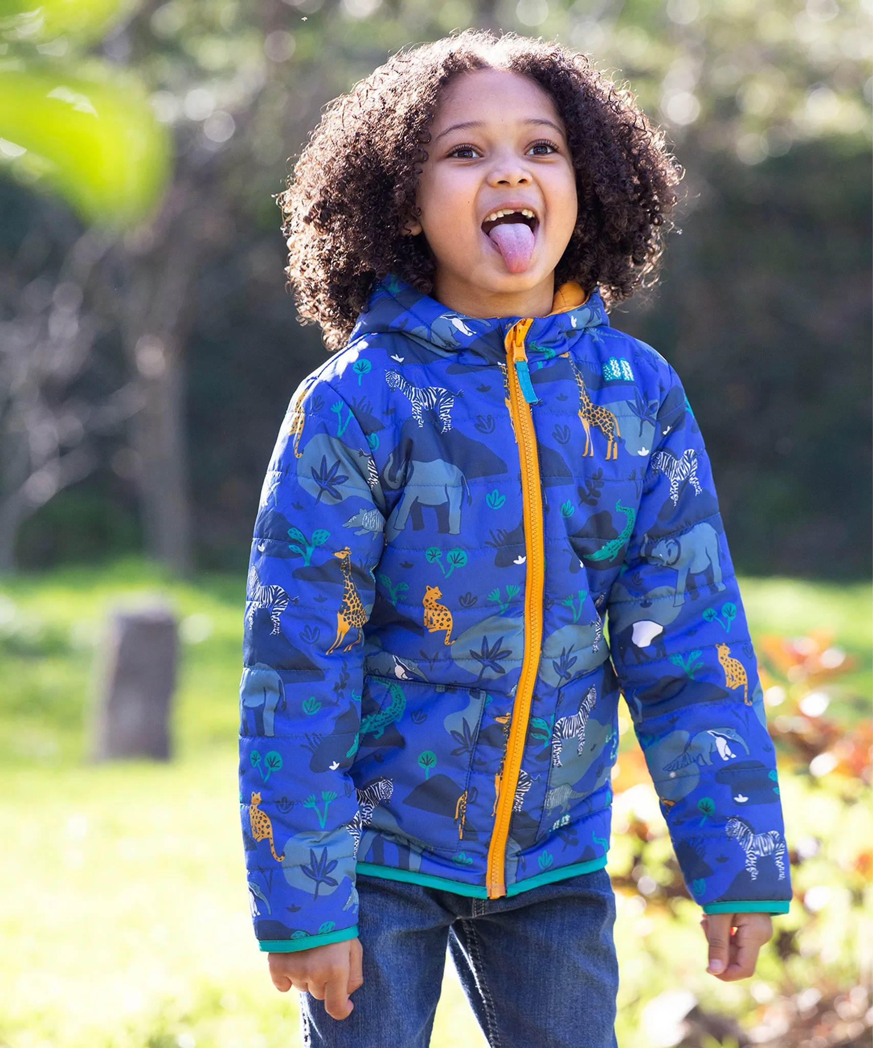 Frugi Reversible Toasty Trail Jacket - Safari Camo