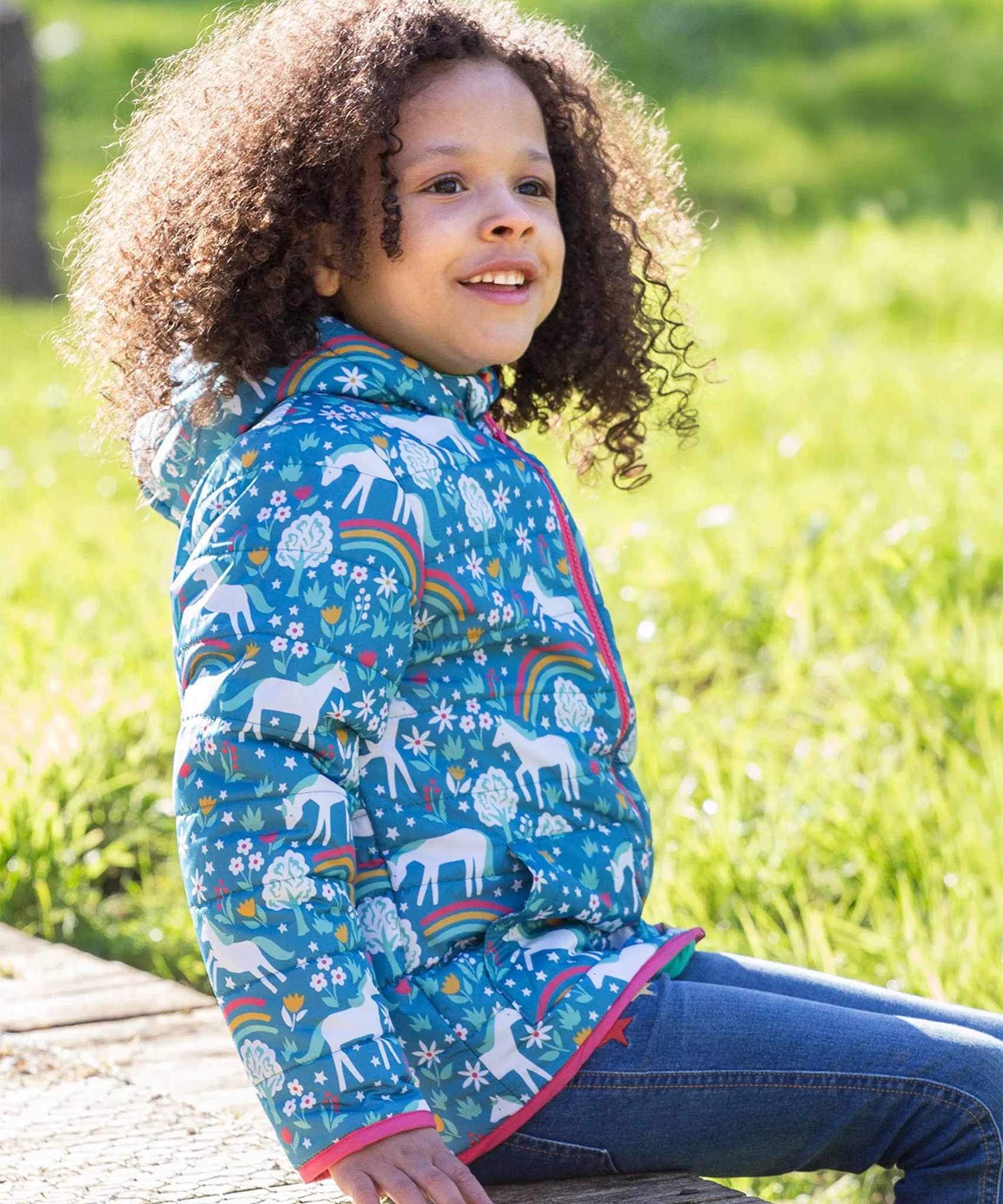 Frugi Reversible Toasty Trail Jacket - Wild Horses