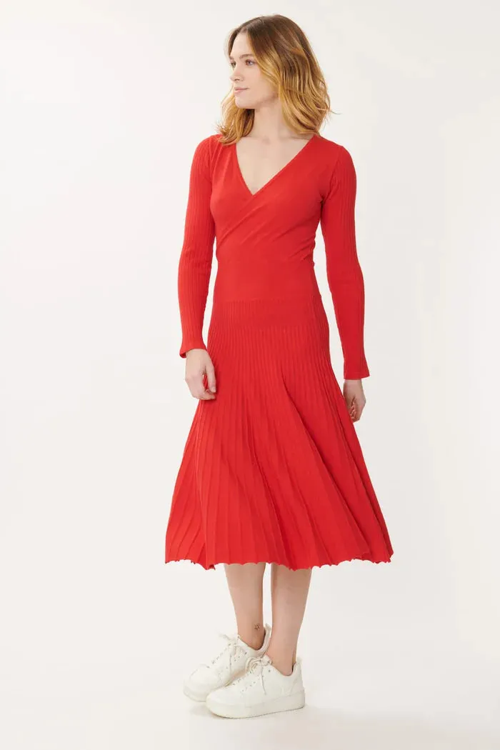 Gabia Flare Dress - Rouge