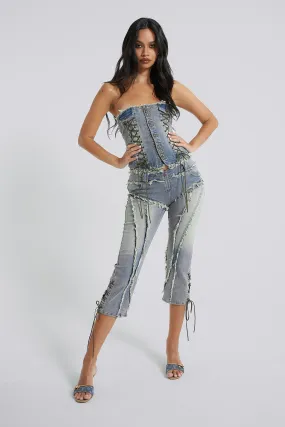 Get Riding 5 in 1 Detachable Denim Jumpsuit