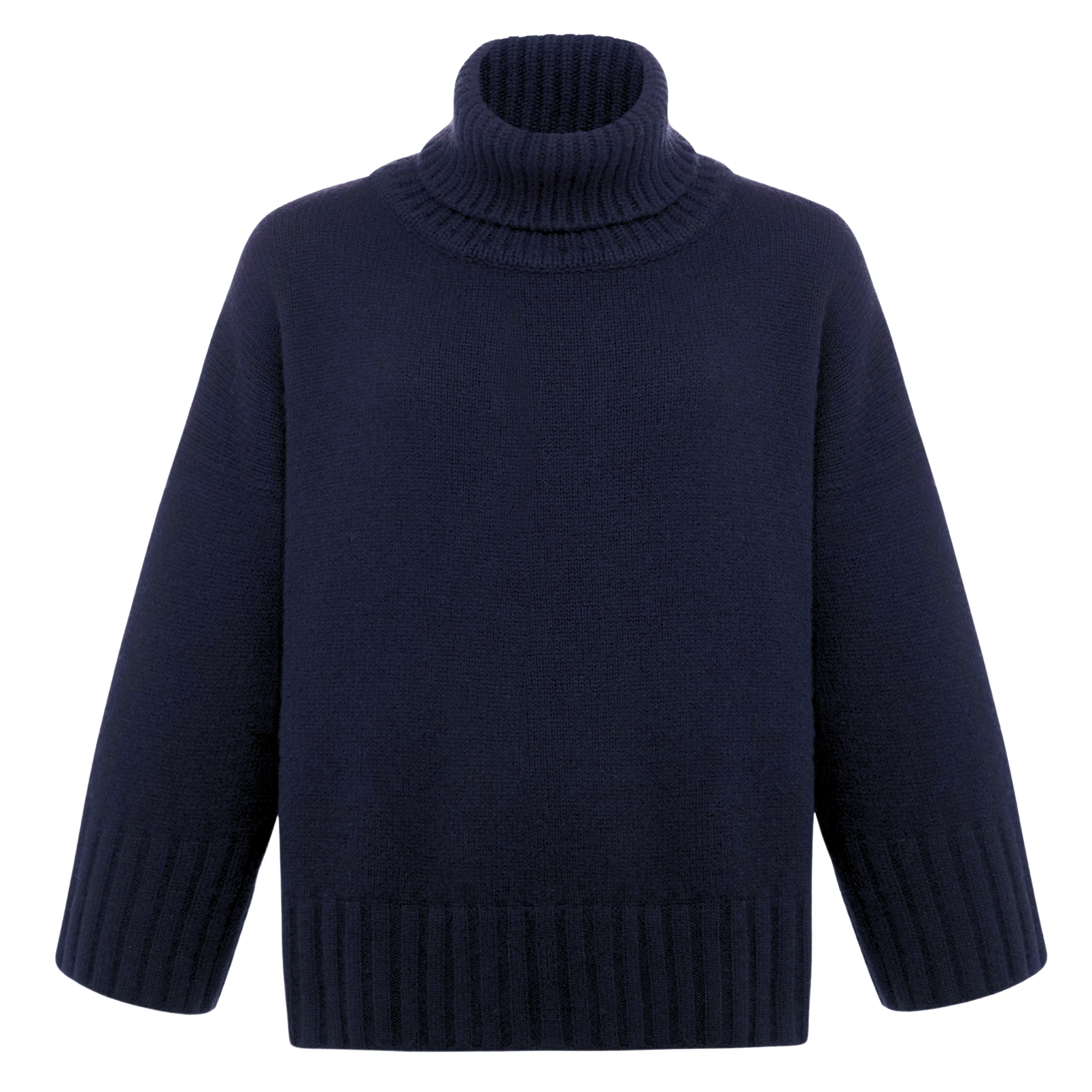 Hand-Knit Cashmere Turtleneck Dior - Navy