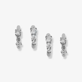 Heath huggie earring set