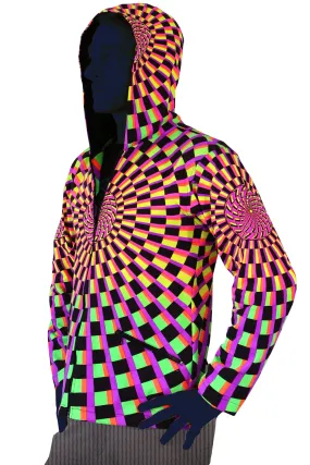 Hooded Zip Jacket : Rainbow Vertigo