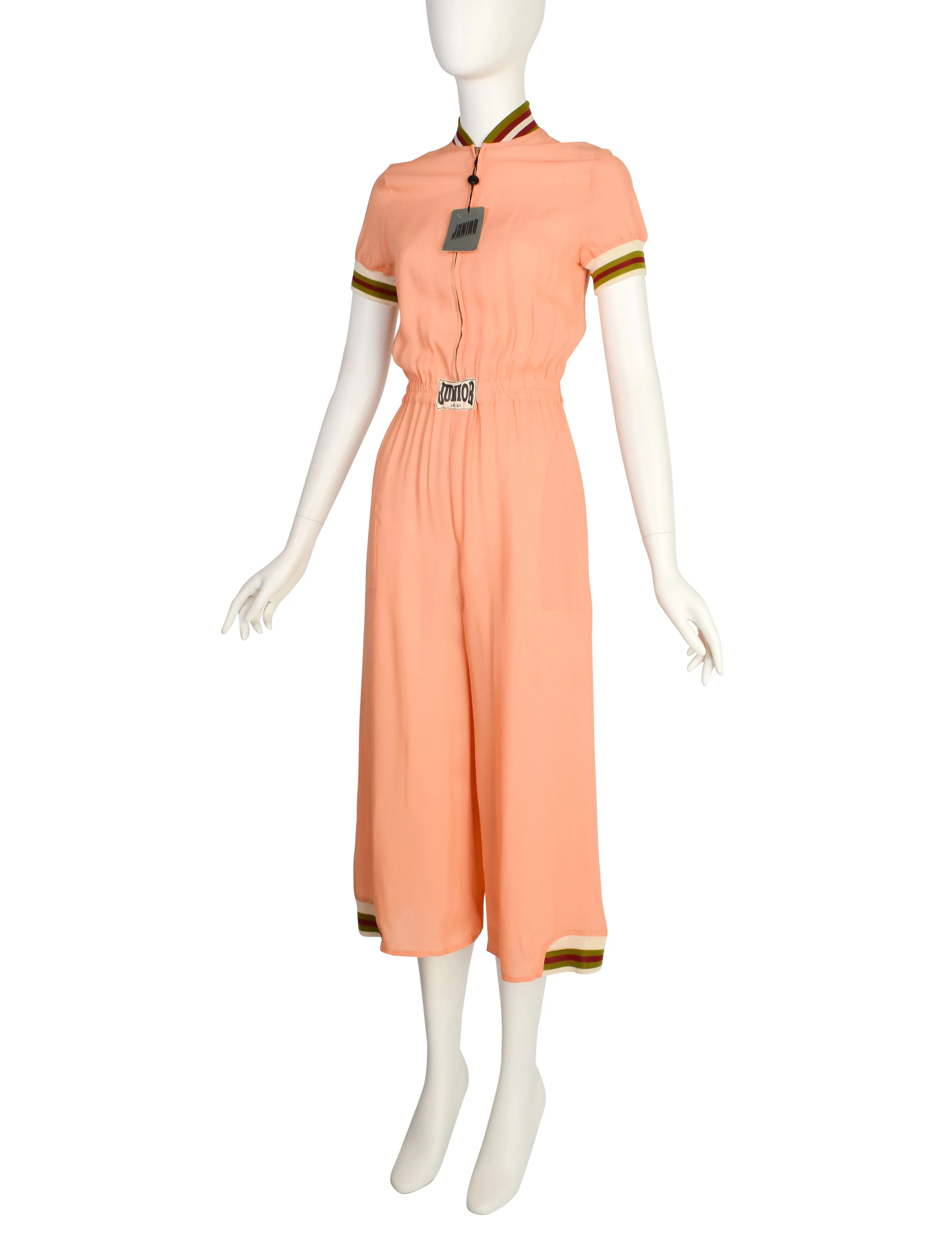 Jean Paul Gaultier Vintage SS 1990 'Junior Gaultier' Peach Jumpsuit