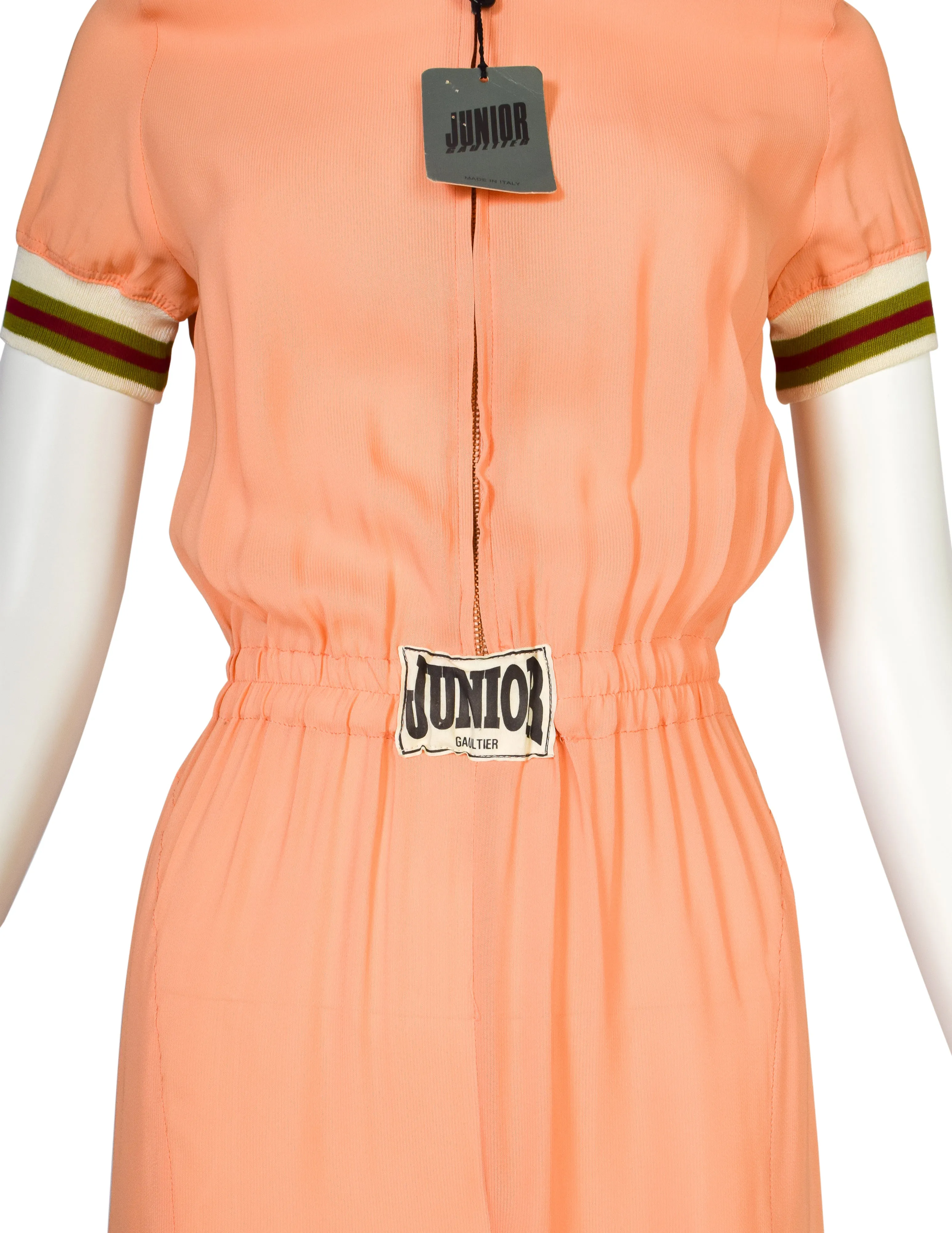 Jean Paul Gaultier Vintage SS 1990 'Junior Gaultier' Peach Jumpsuit