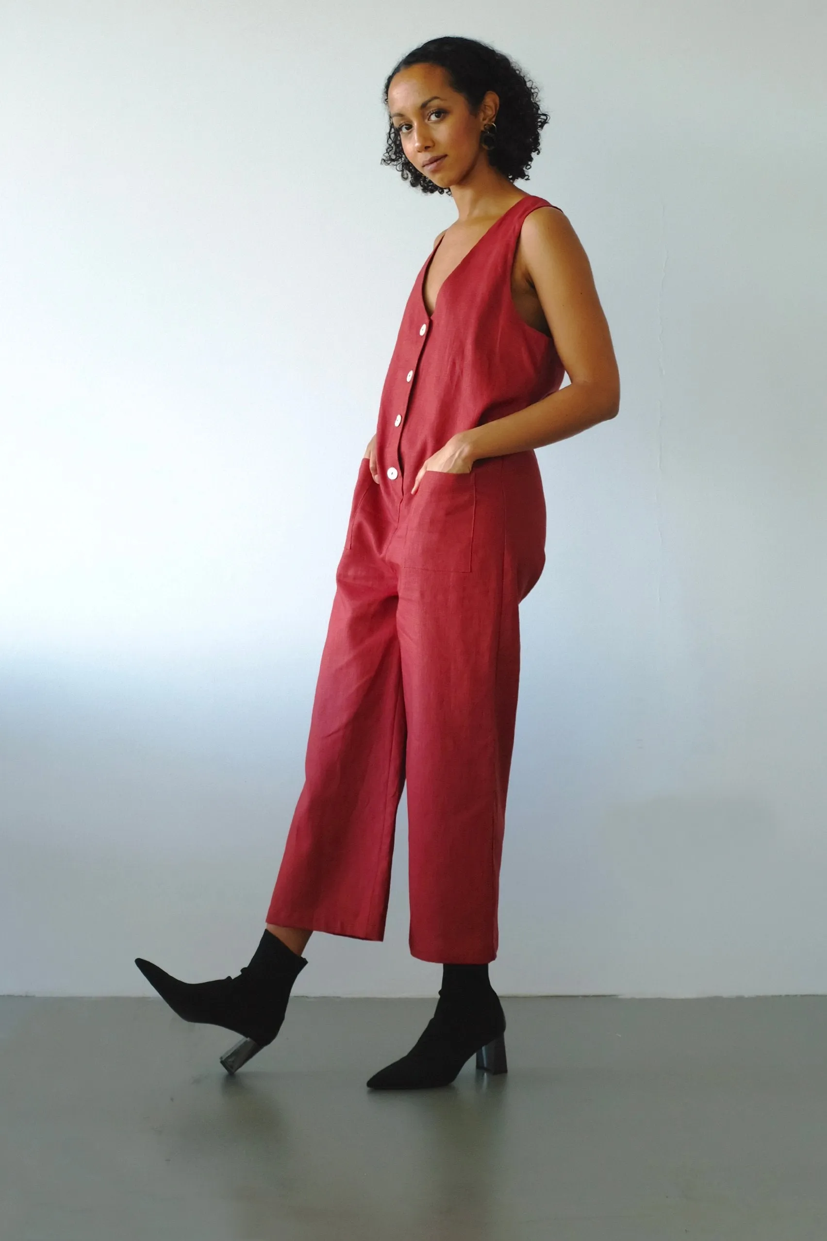 Lou jumpsuit - terracotta by Pina Studio