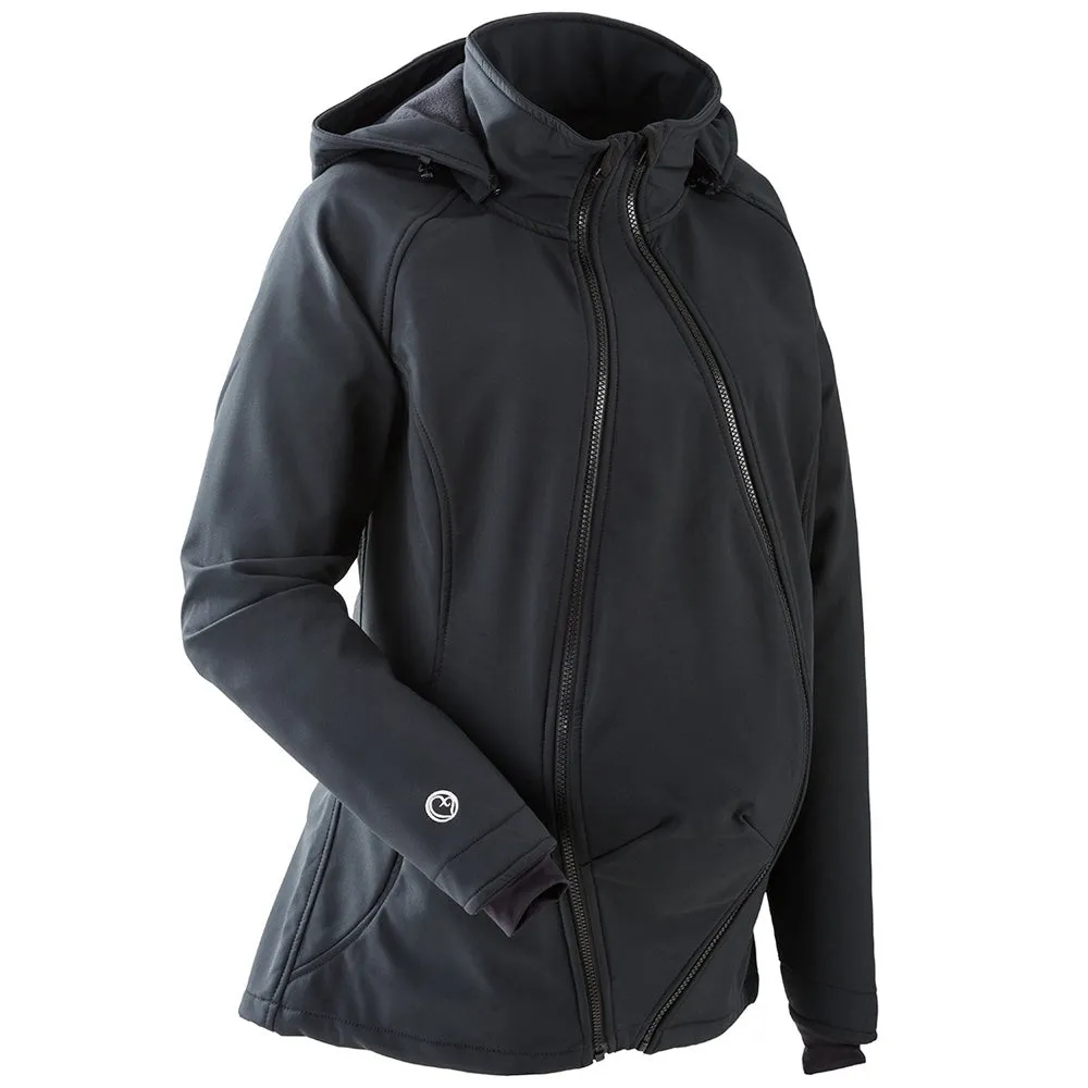 Mamalila Black Softshell Babywearing Jacket Allrounder