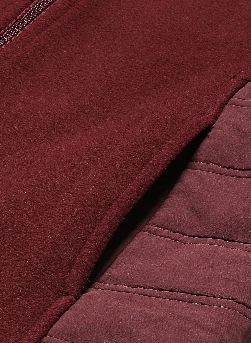 Maroon Fleece Jacket